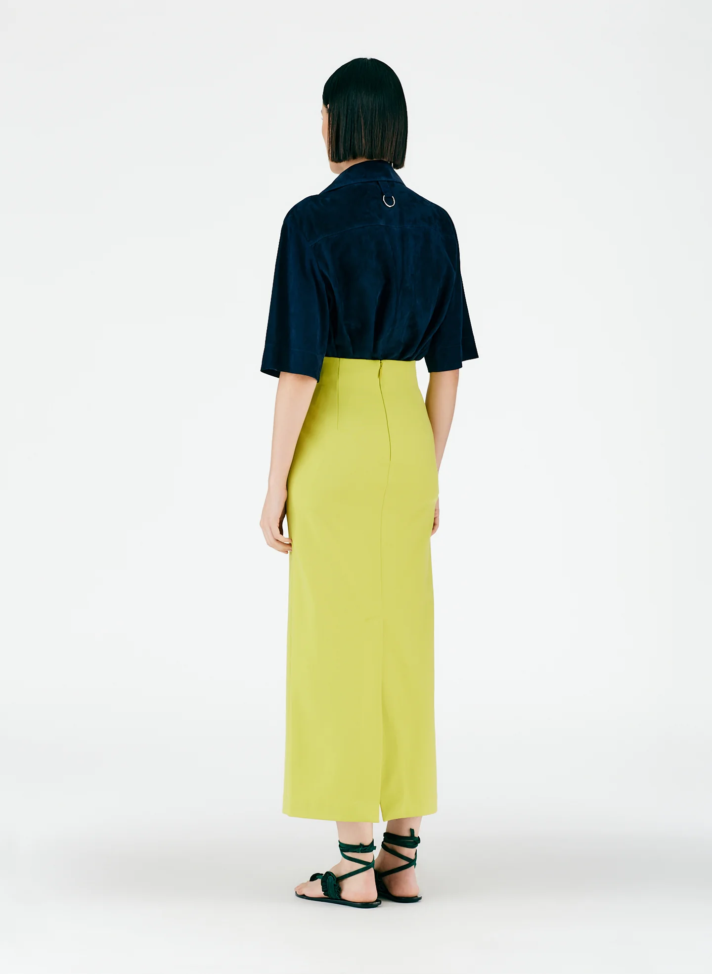 Structured Knit Pencil Skirt - Image 4