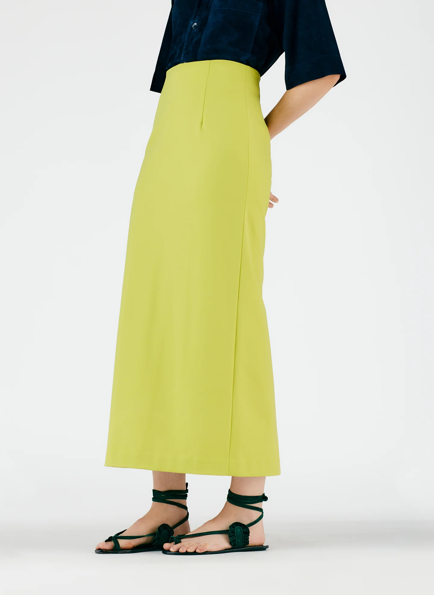 Structured Knit Pencil Skirt - Image 5