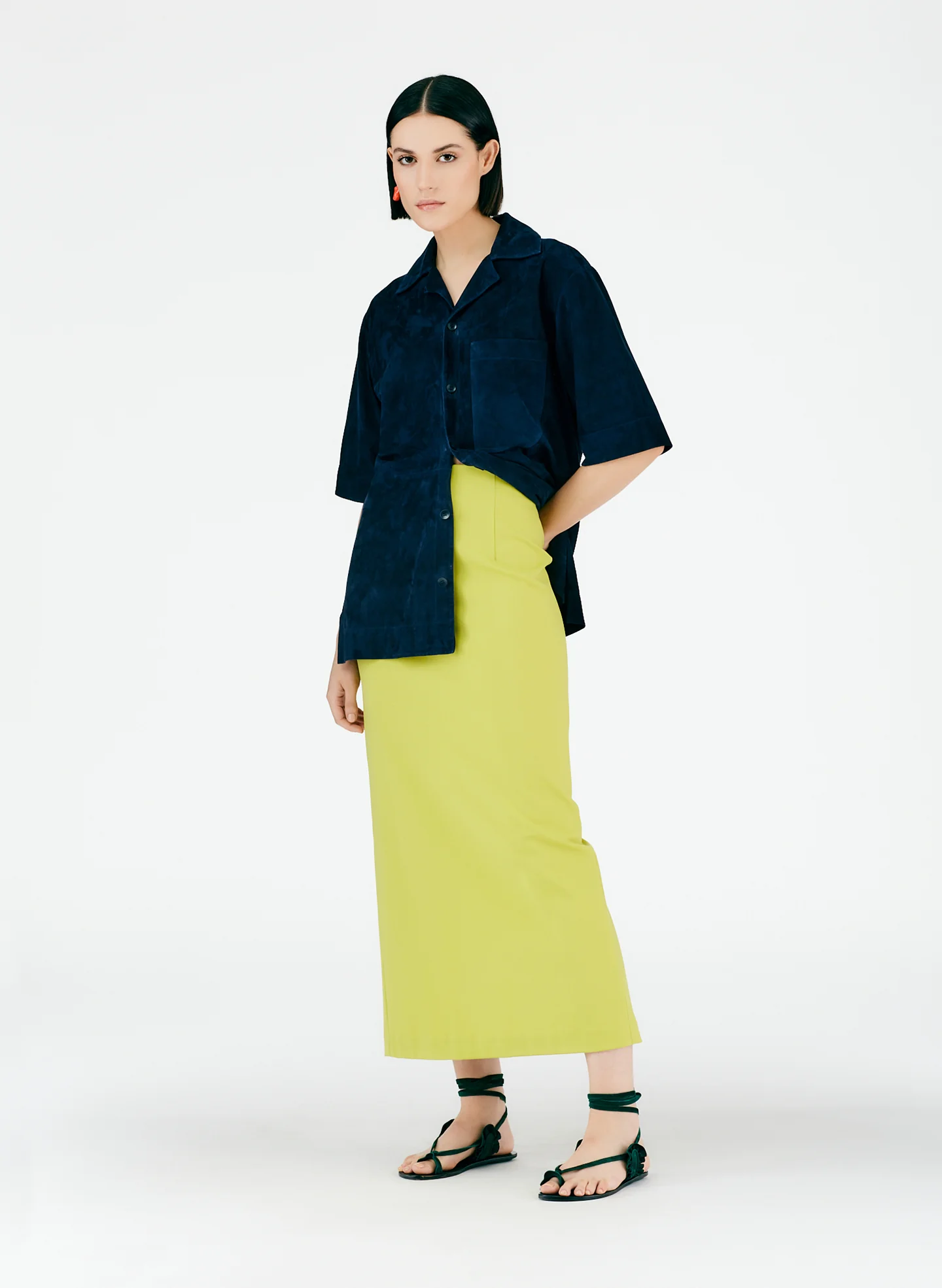 Structured Knit Pencil Skirt - Image 6