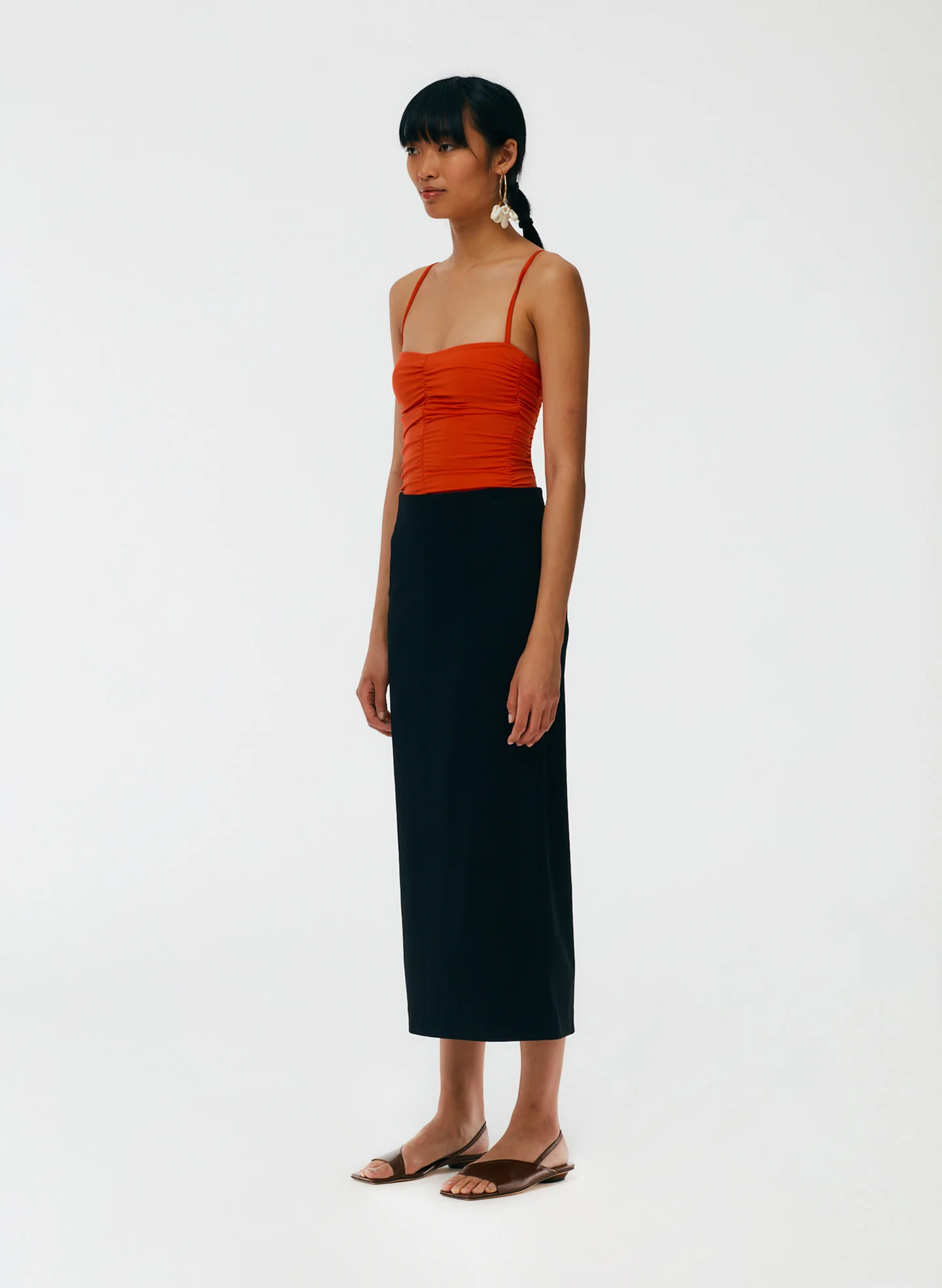 Structured Knit Pencil Skirt - Image 2