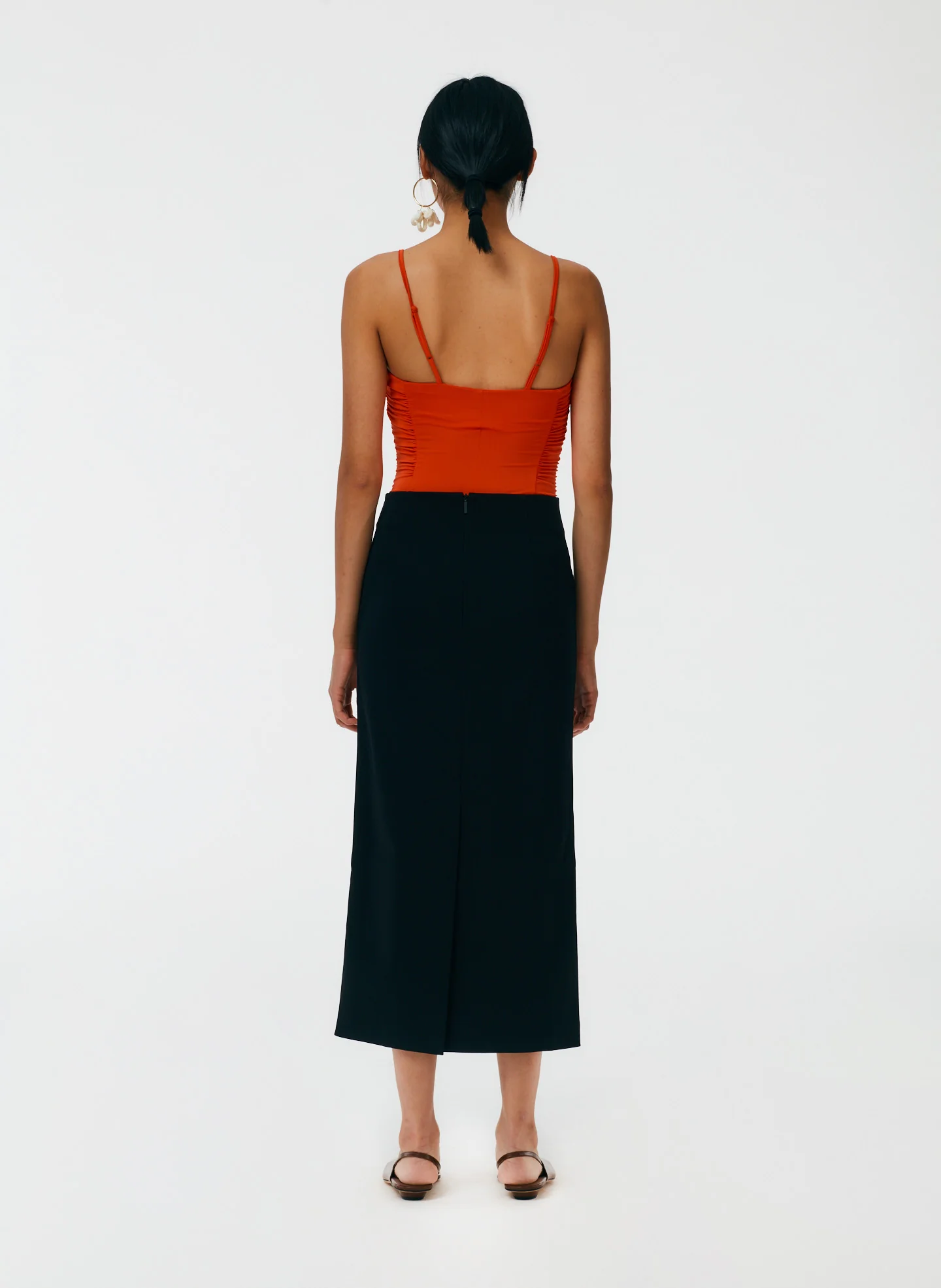 Structured Knit Pencil Skirt - Image 4