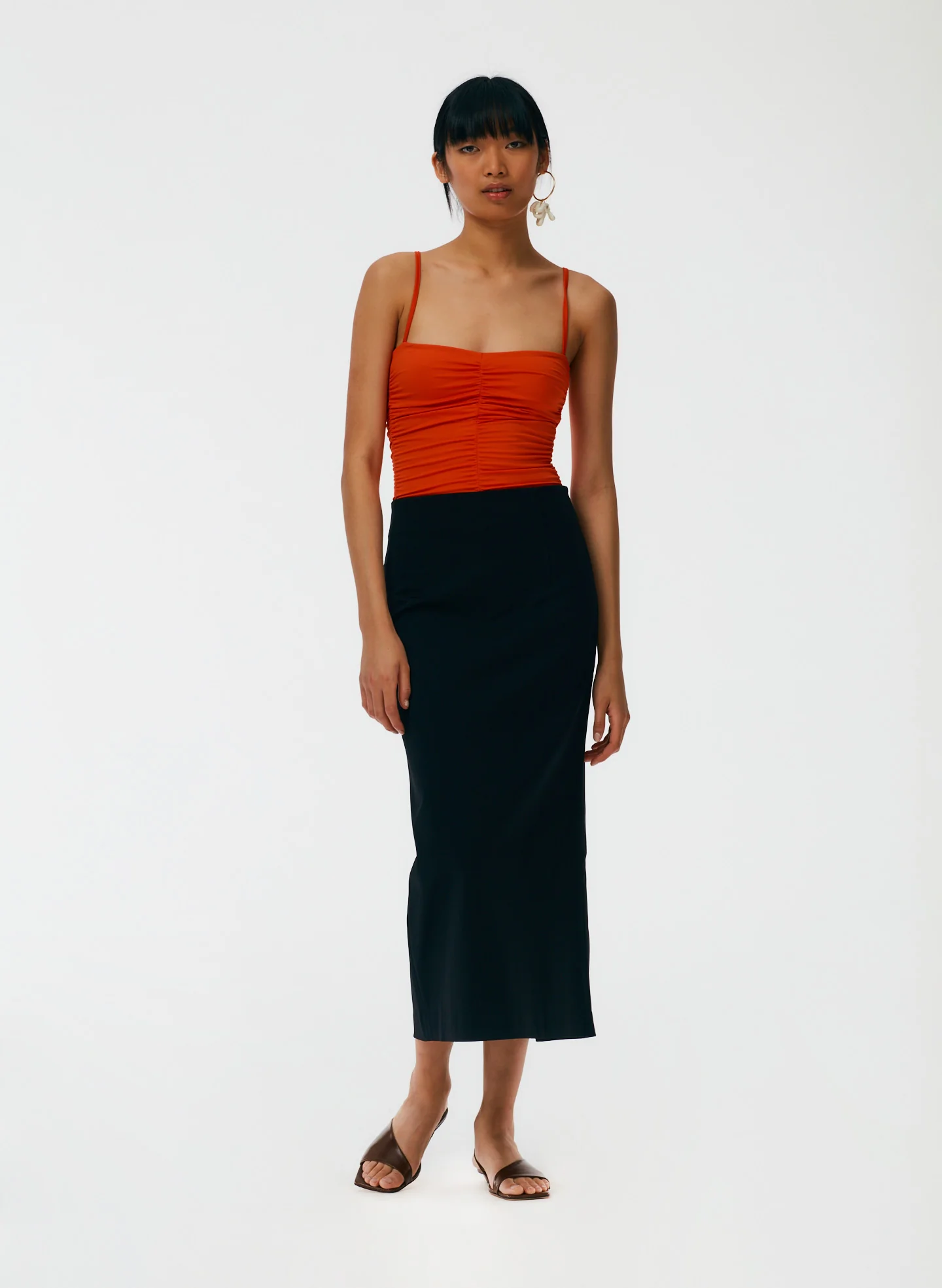 Structured Knit Pencil Skirt - Image 5