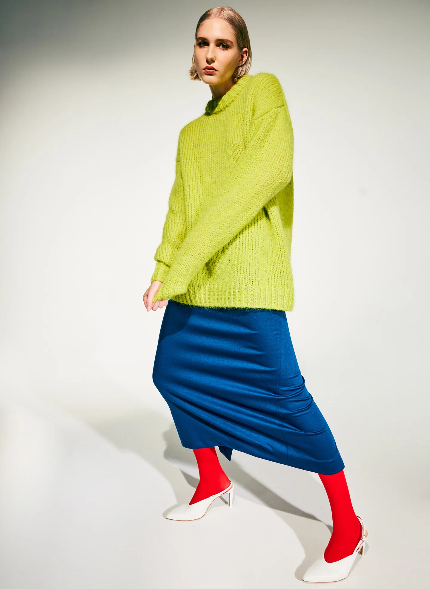 Structured Knit Pencil Skirt - Image 7