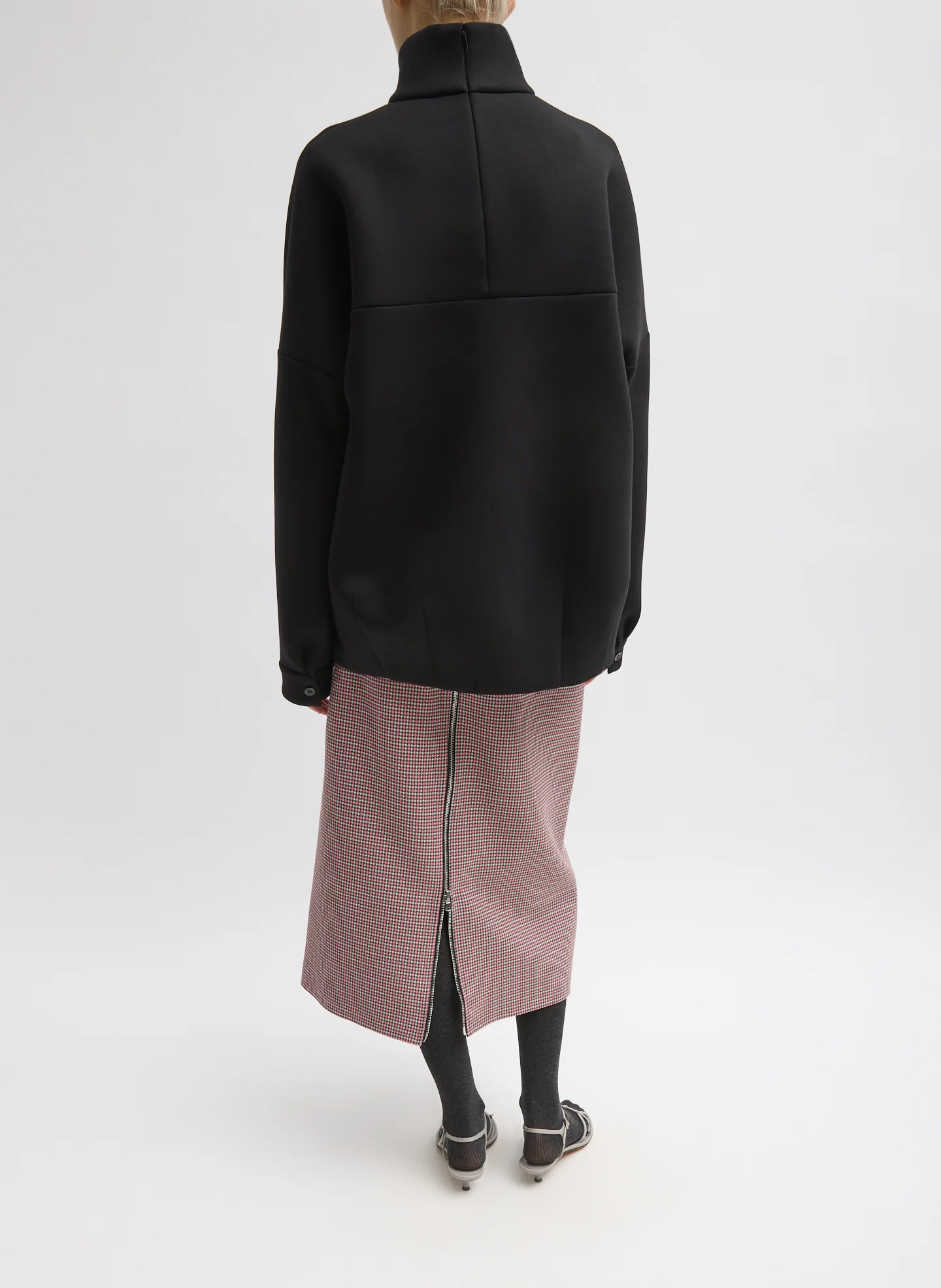 Structured Viscose Dolman Sleeve Top - Image 3