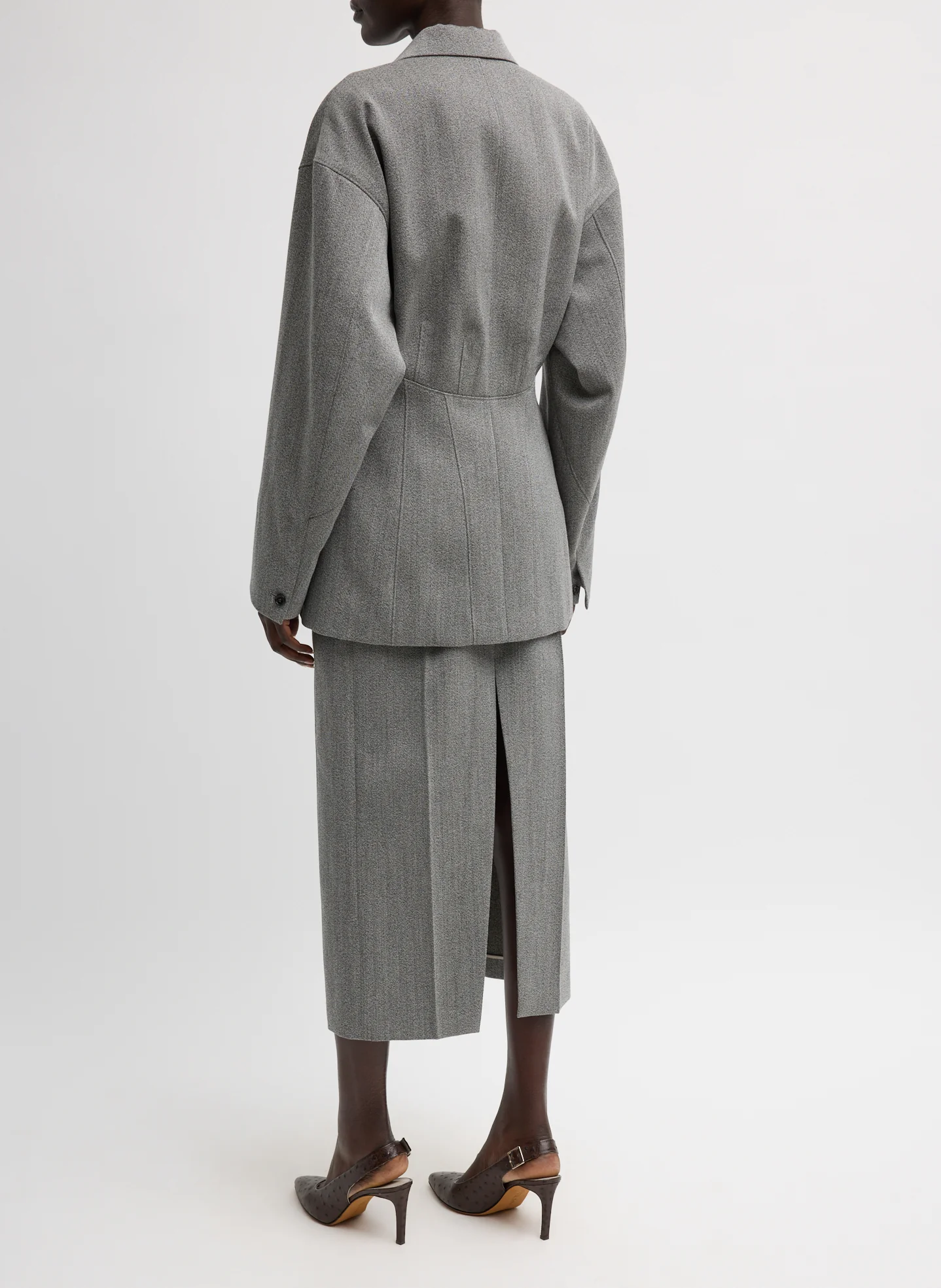 Structured Wool Sculpted Blazer - Image 6