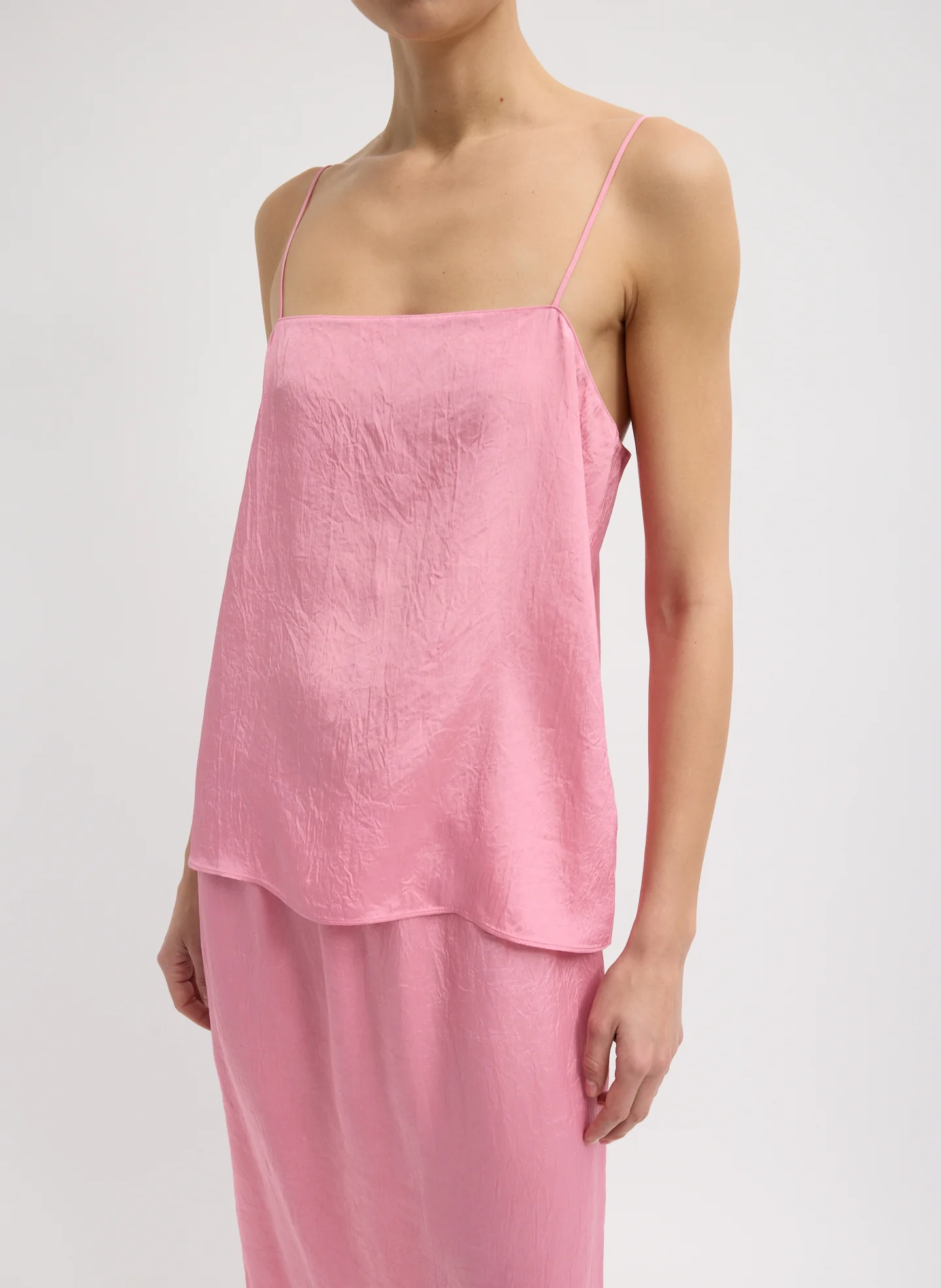 Summer Acetate Crinkle Cami