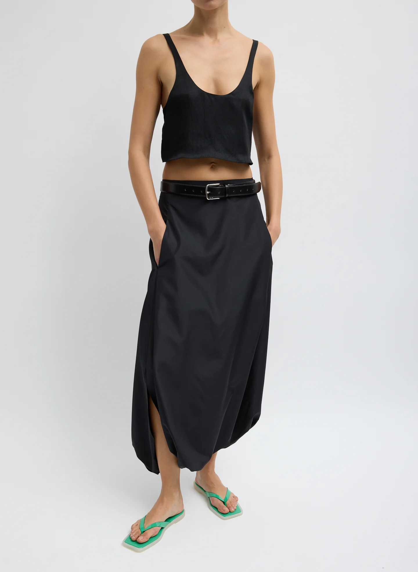 Summer Acetate Crinkle Cropped Tank - Image 4
