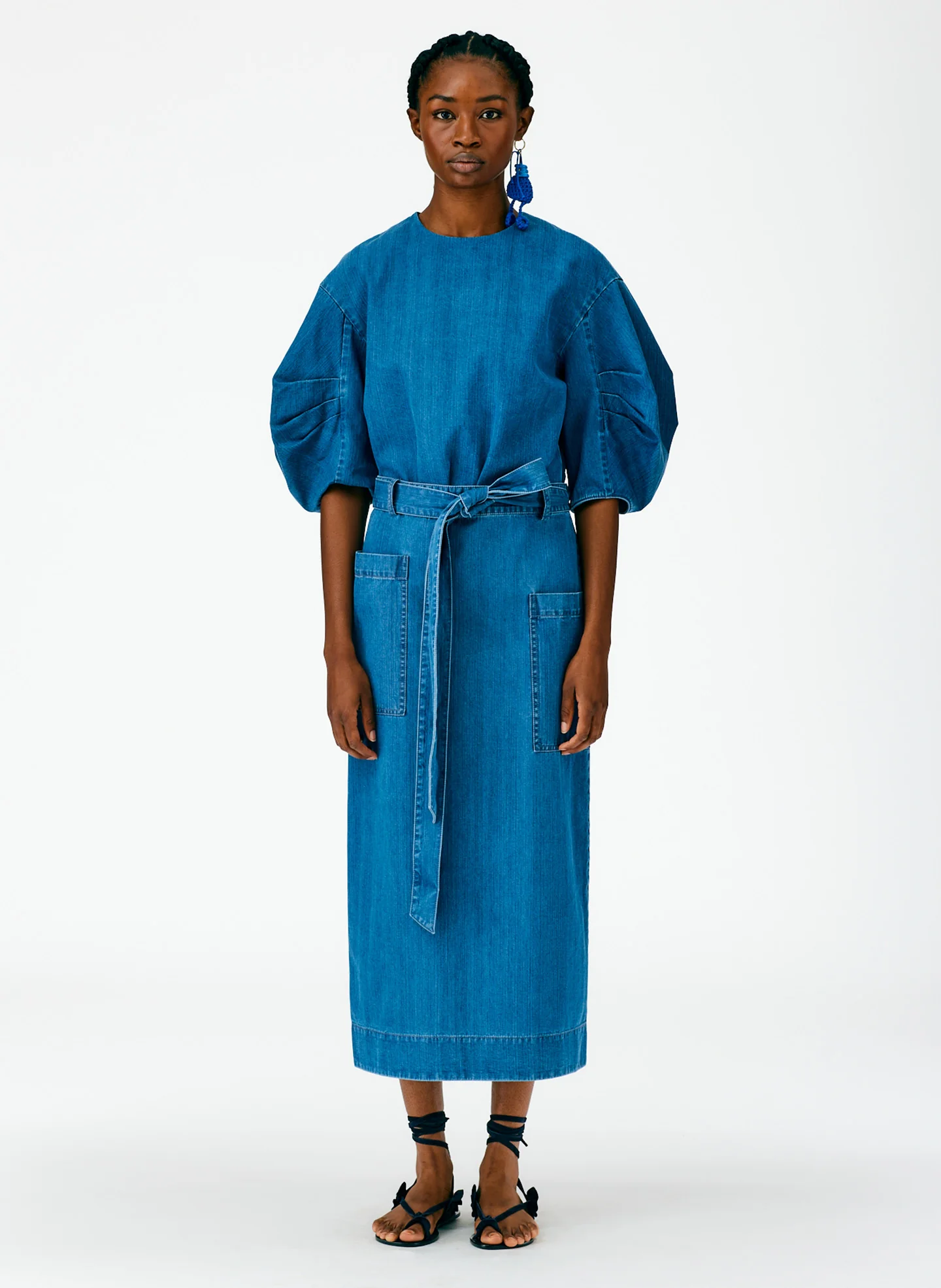 Summer Denim Lean Back Wrap Skirt