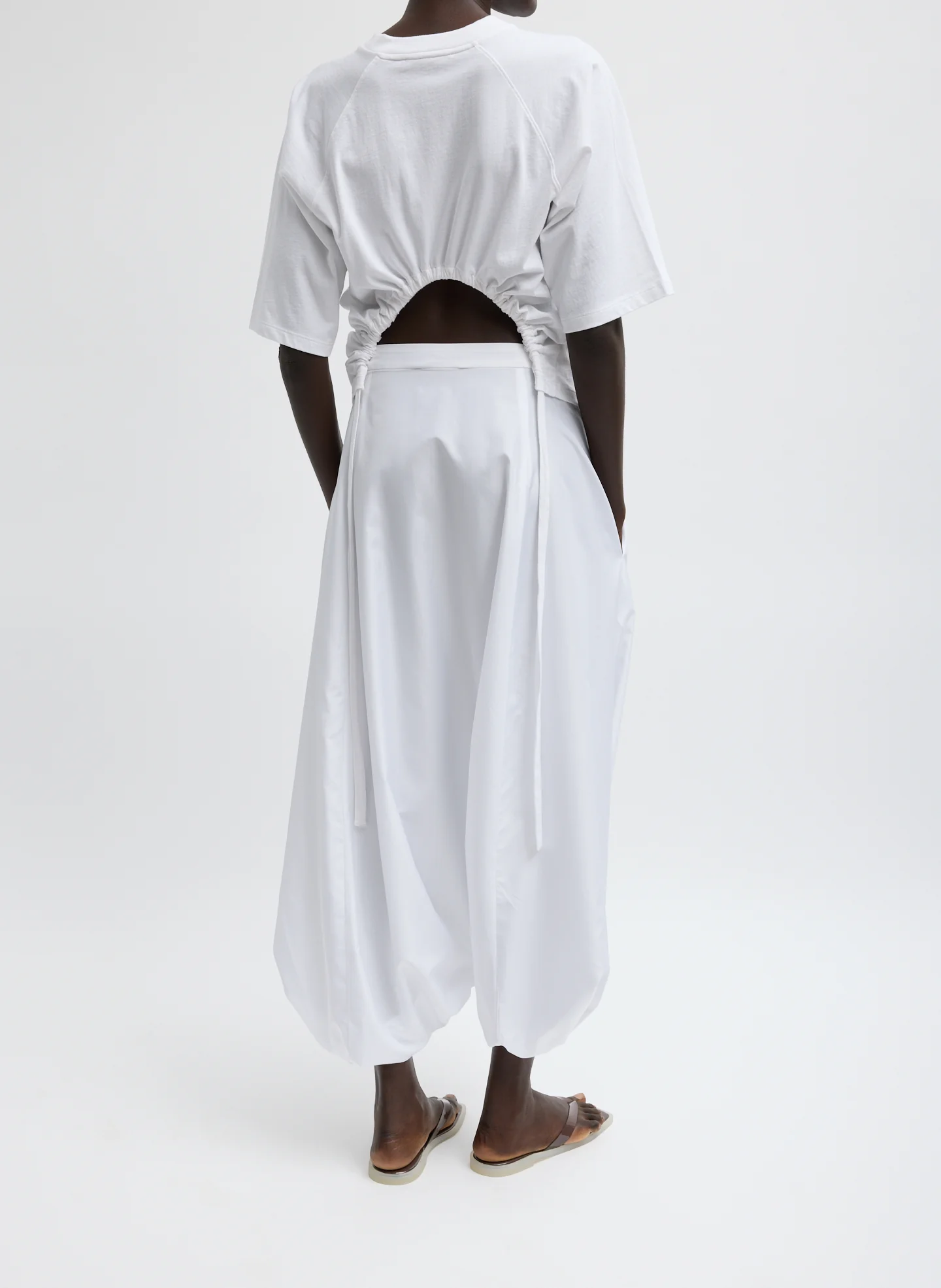 Summer Nylon Flat Front Jalouise Skirt - Image 4