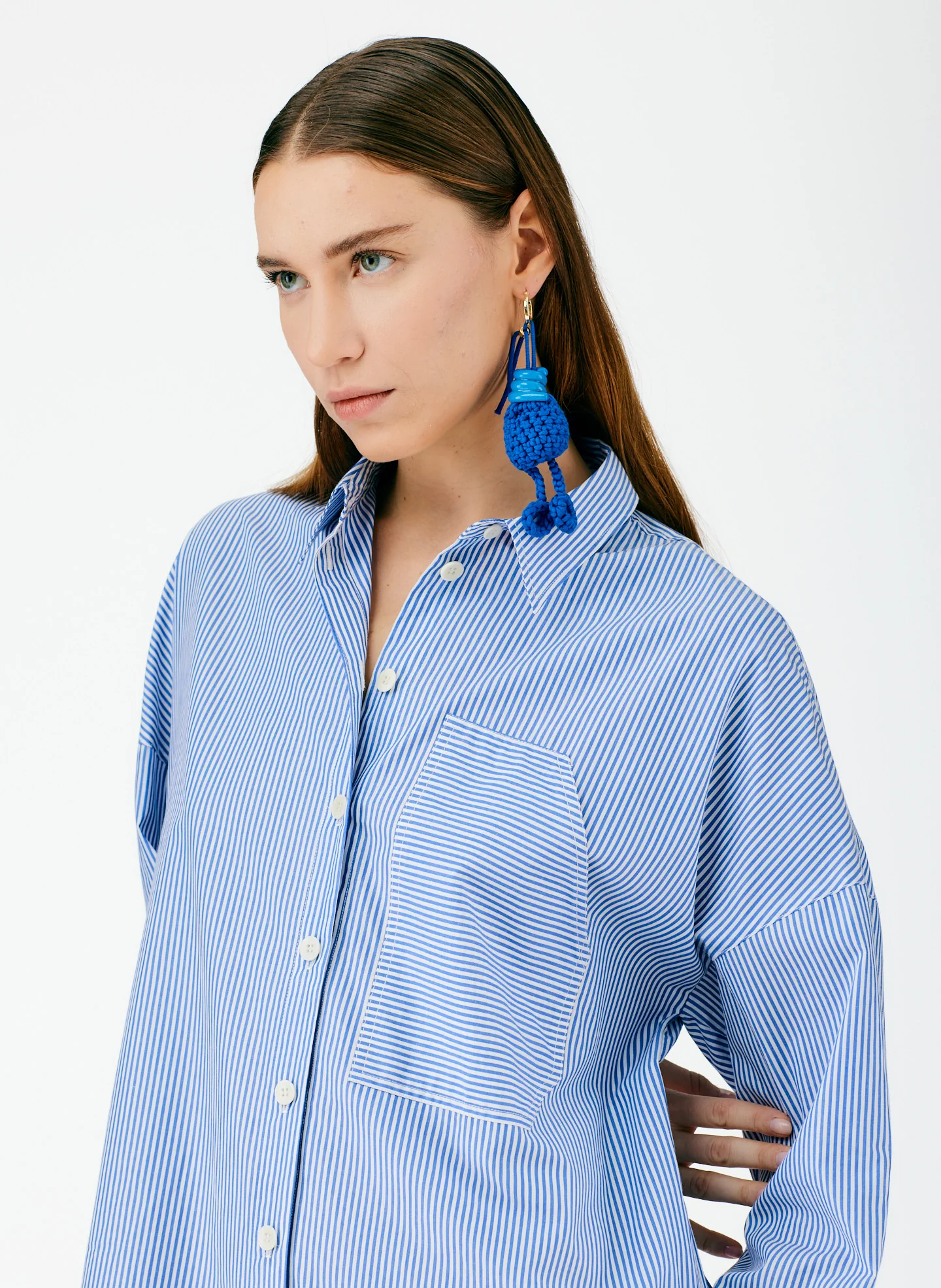 Summer Striped Shirting Shirtdress - Image 6