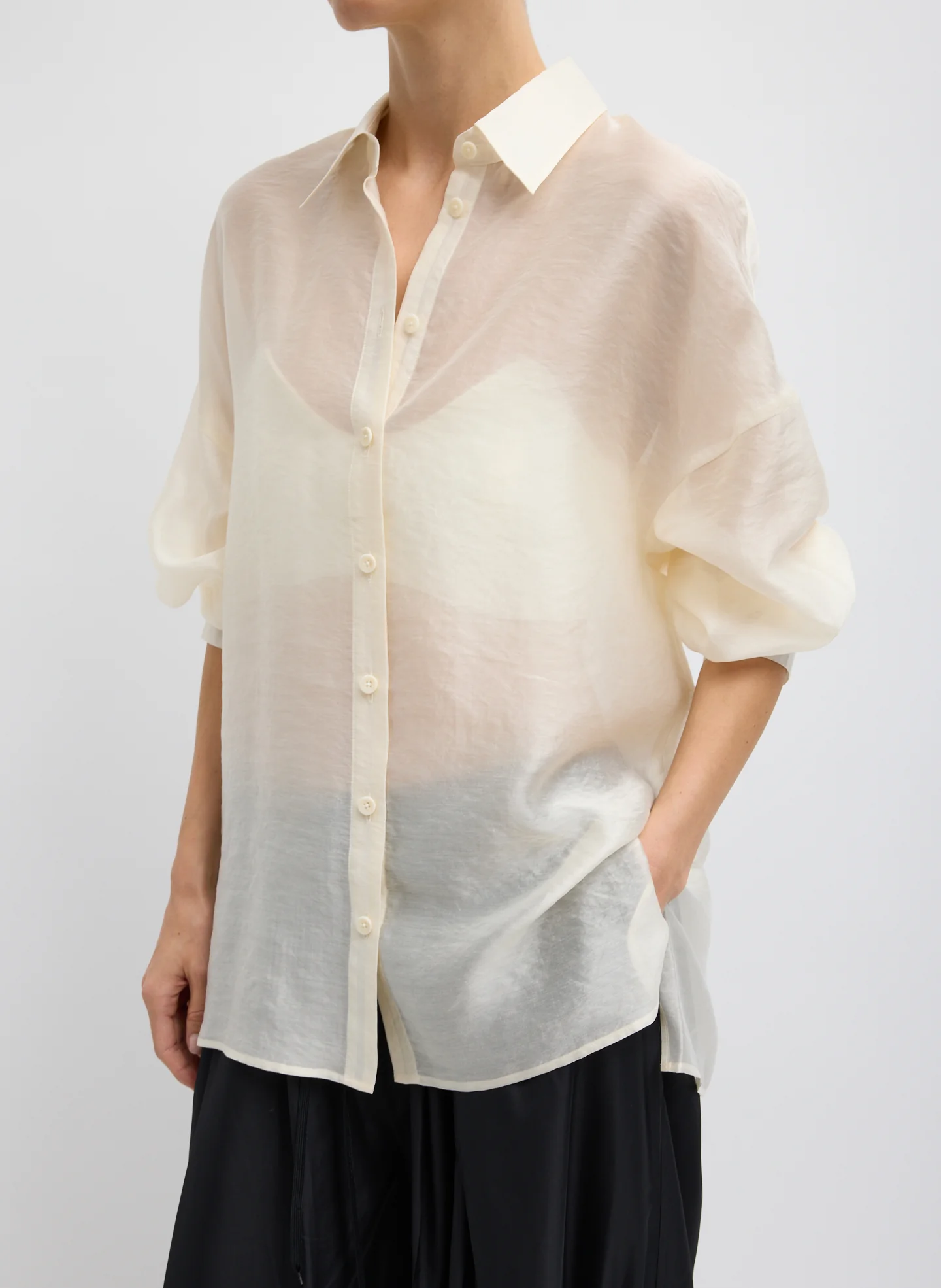Summer Voile Oversized Shirt - Image 3