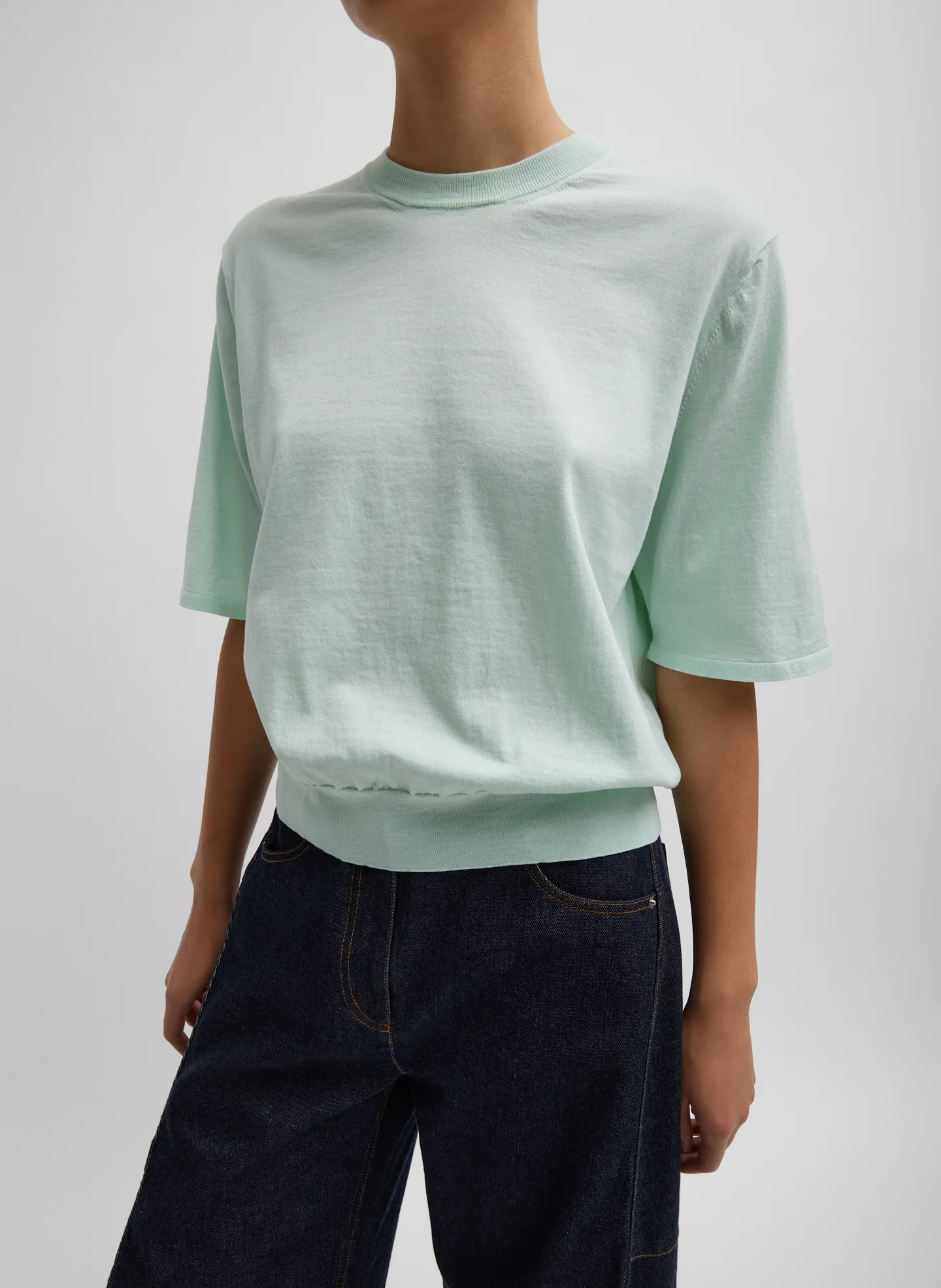 Super Fine Gauge Perfect Short Sleeve Men's Pullover