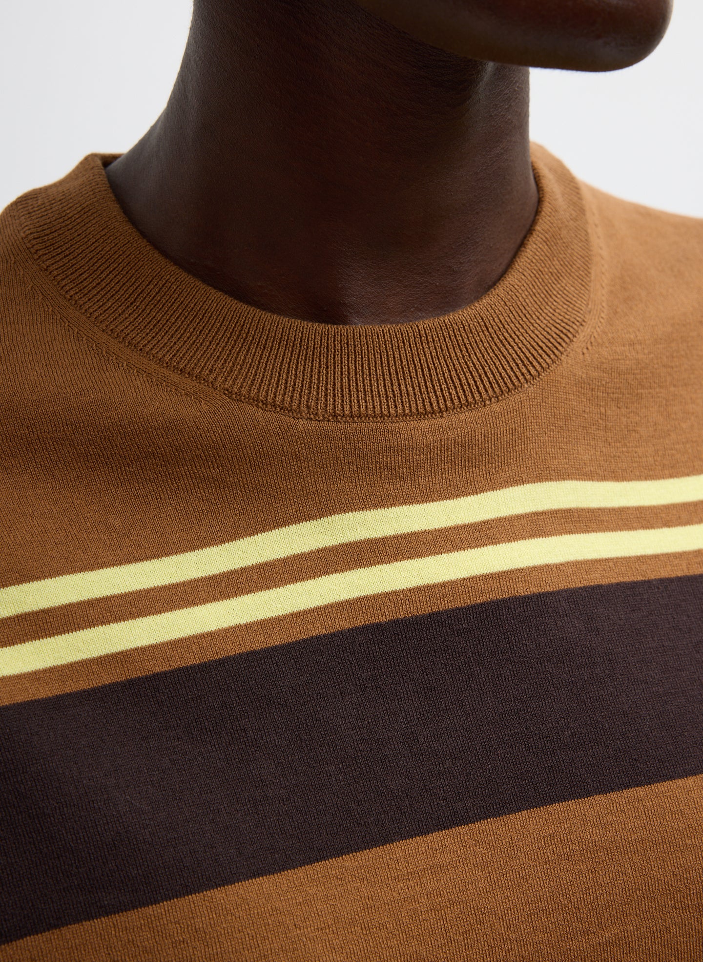 Super Fine Gauge Striped Perfect Crewneck Pullover - Image 7