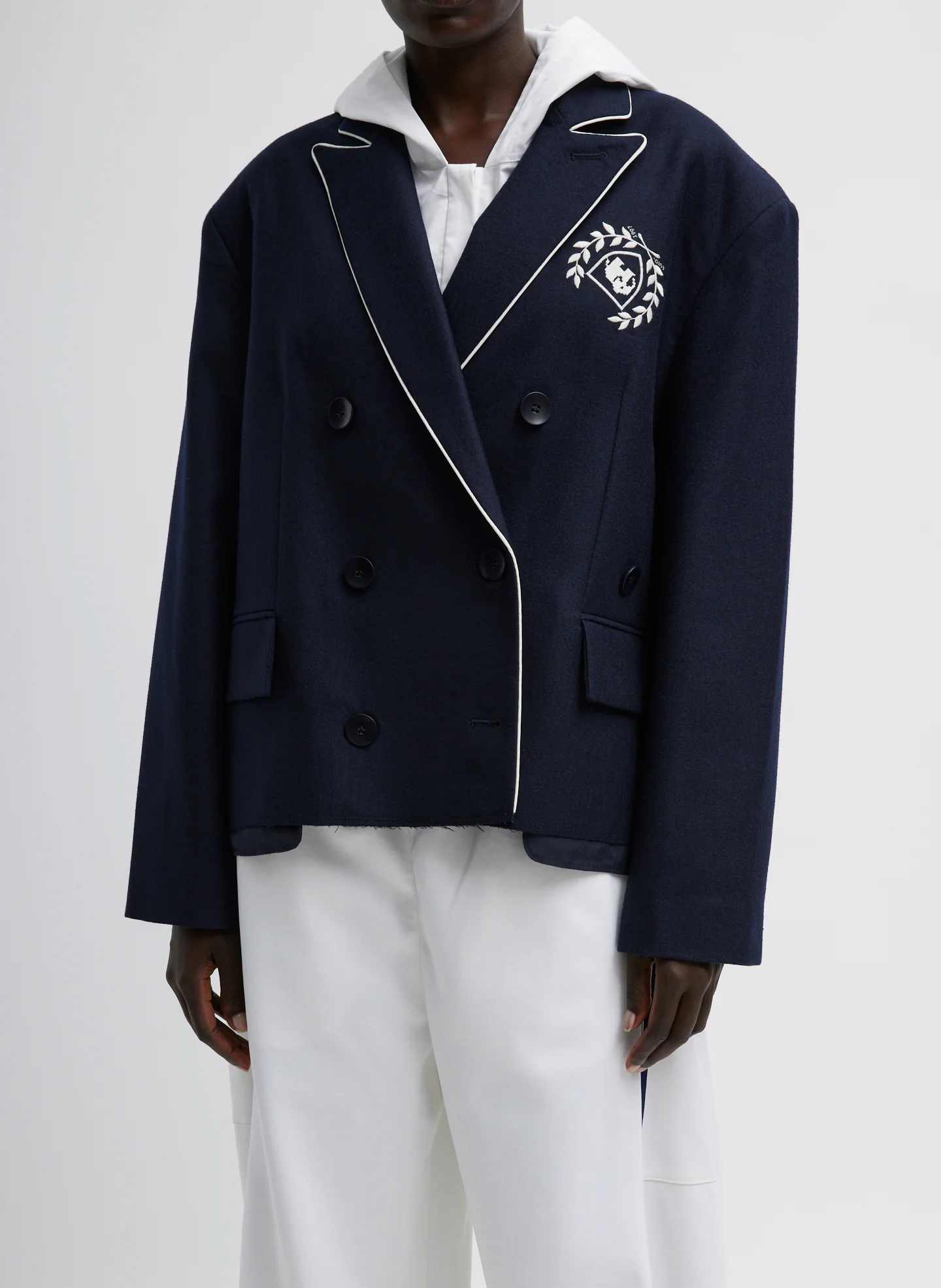 Superfine Wool Flannel Rene Blazer