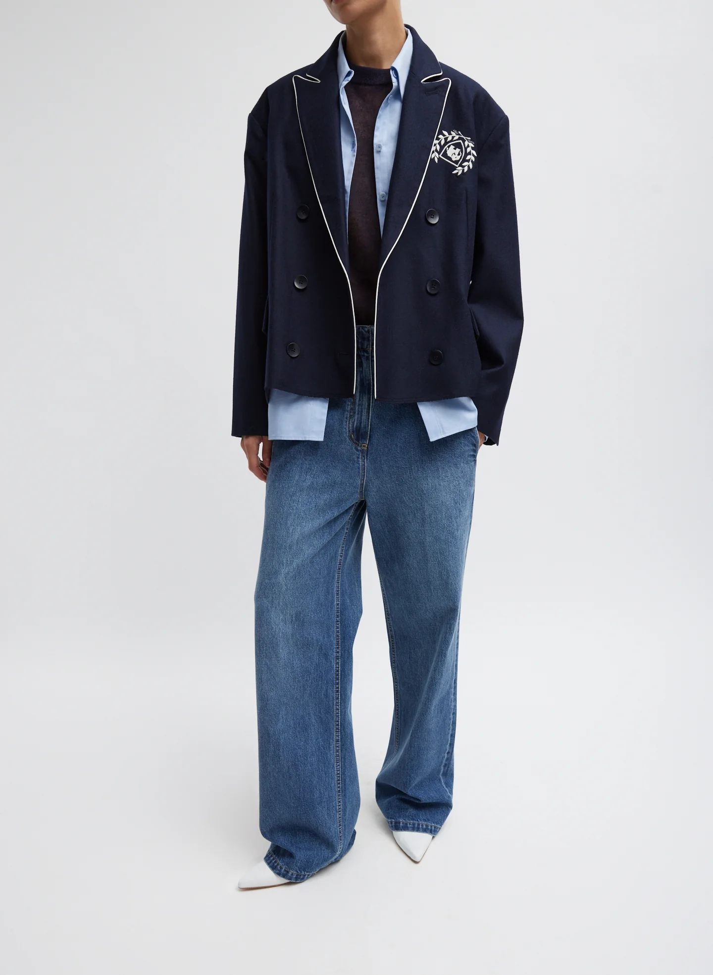Superfine Wool Flannel Rene Blazer - Image 6