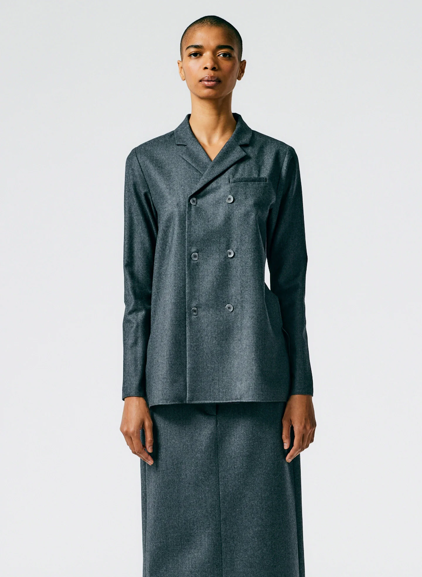 Superfine Wool Flannel Slim Shirt Jacket - Image 3