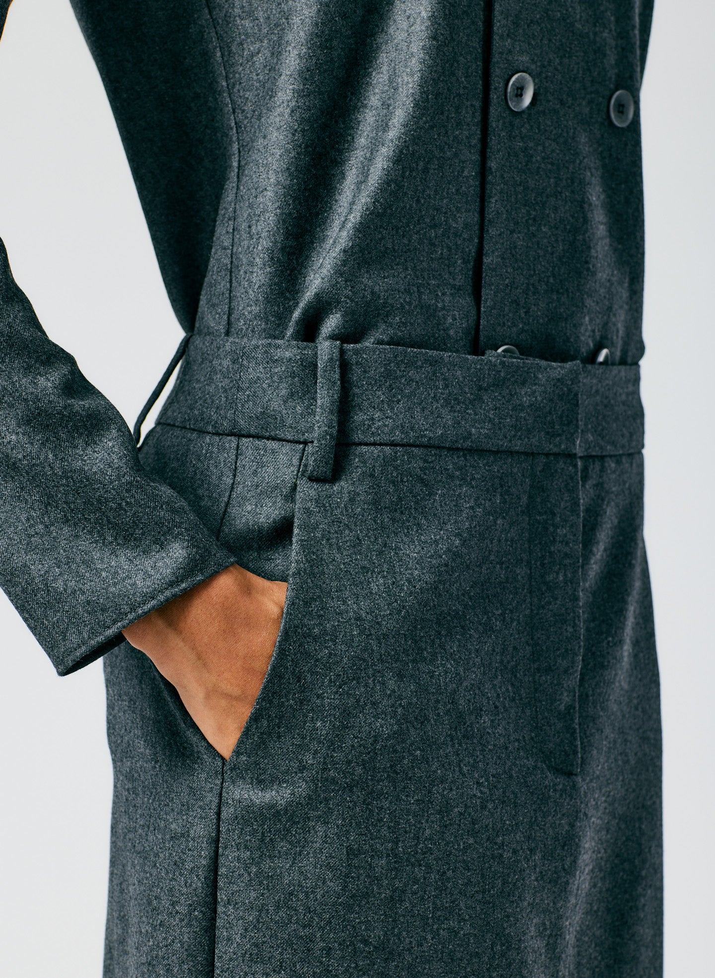 Superfine Wool Midi Trouser Skirt - Image 6