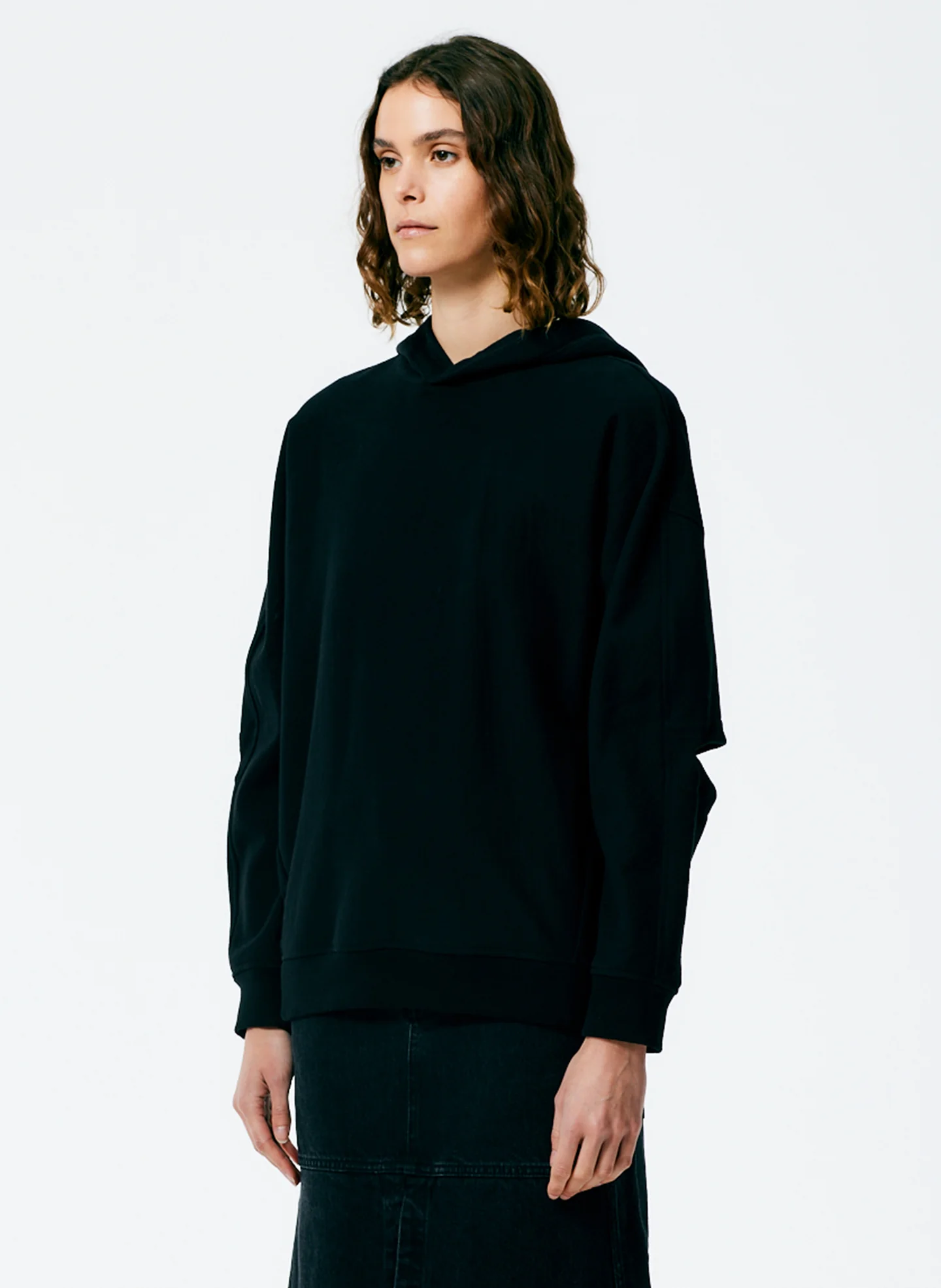 Hooded Cocoon Sweatshirt - Image 3