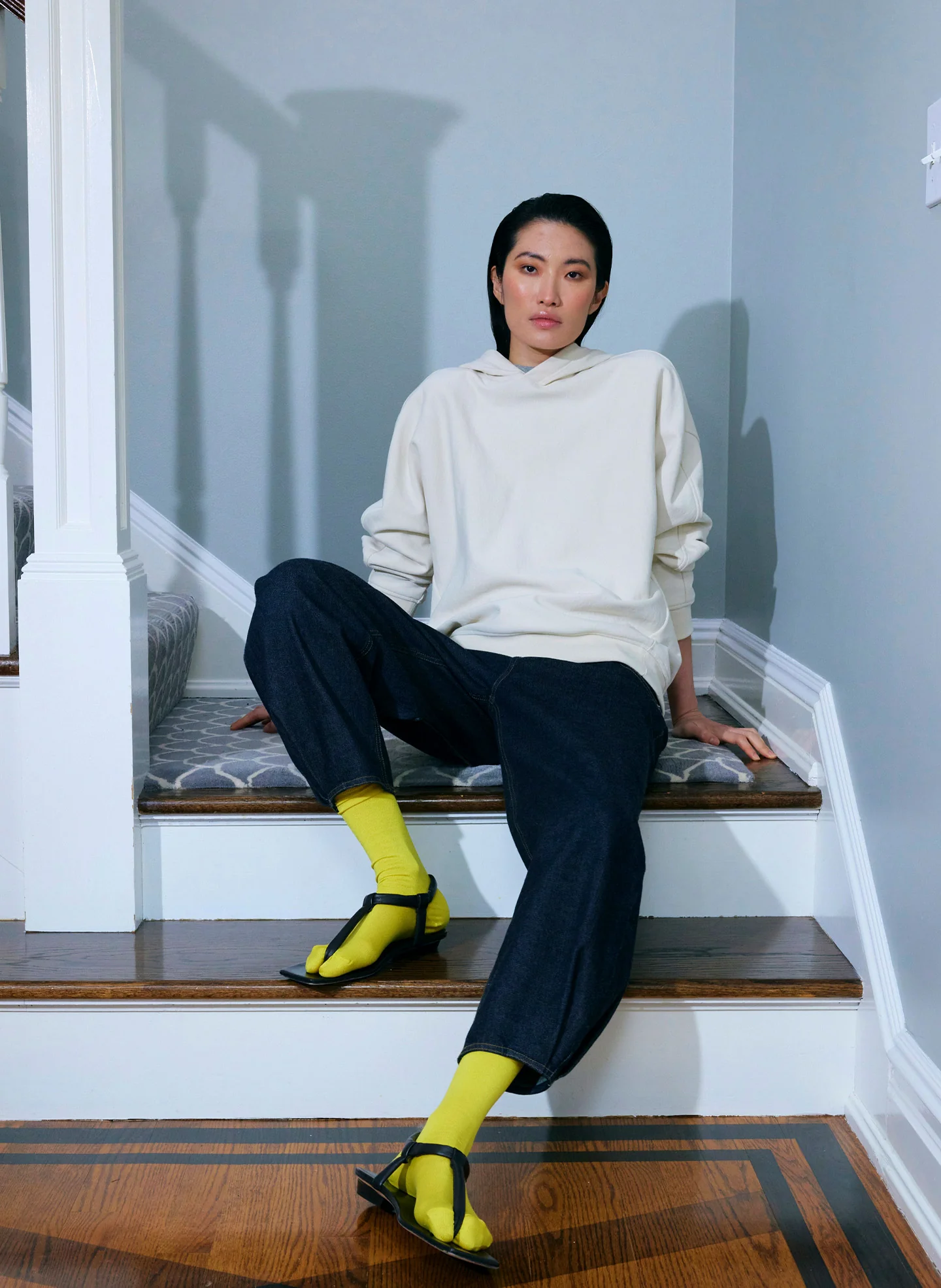 Hooded Cocoon Sweatshirt - Image 2