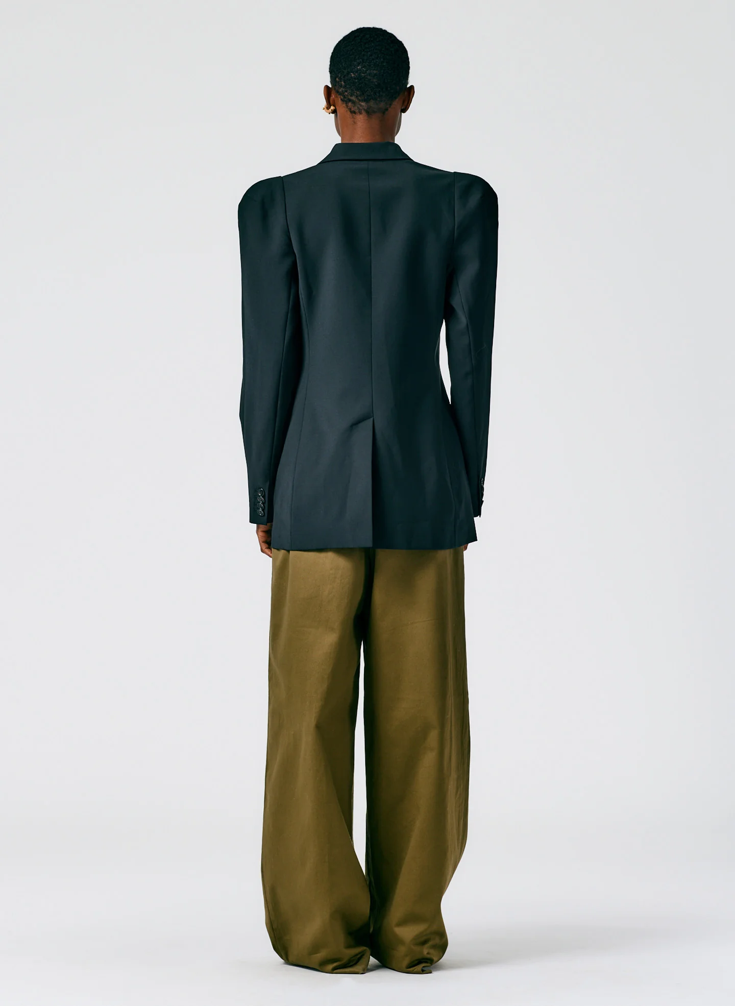 Tablier Plainweave Sculpted Sleeve Tailored Blazer - Image 4