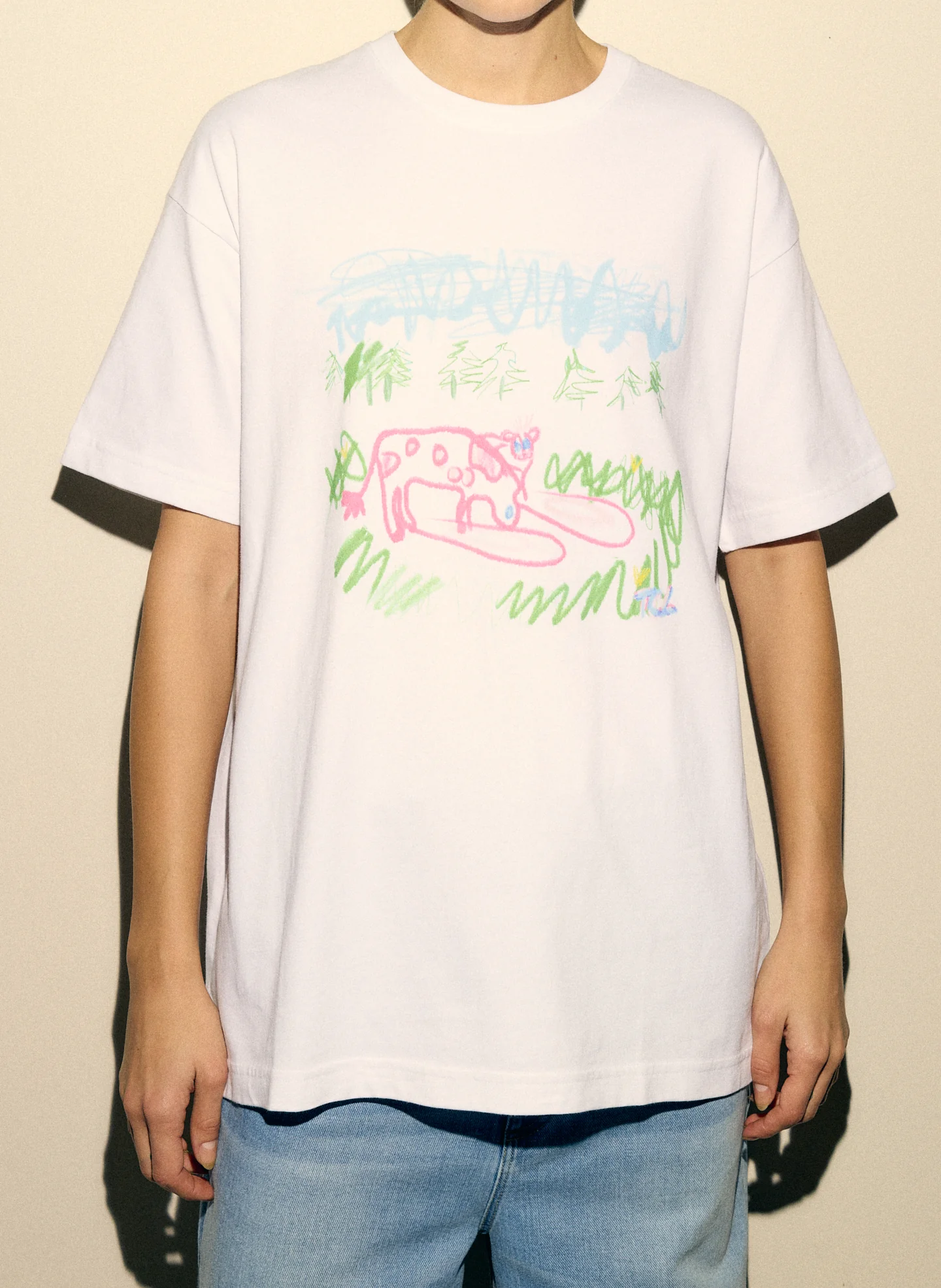 Tibi Creative Lab Moo Print T-Shirt - Image 2