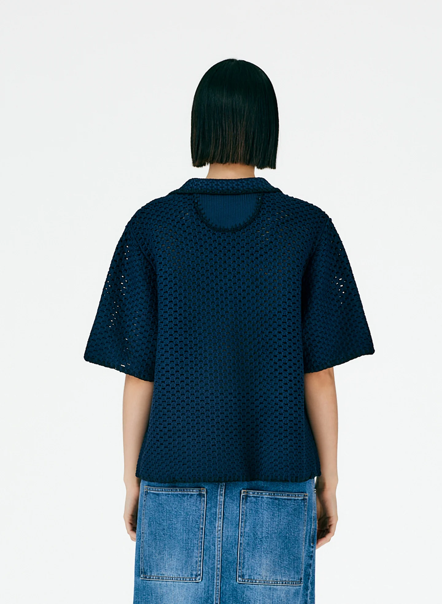 Tech Crochet Camp Shirt - Image 11