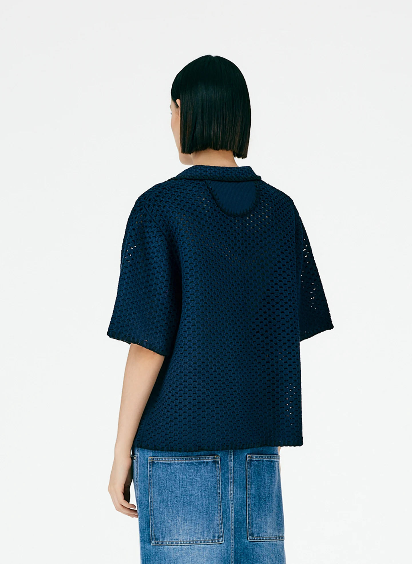 Tech Crochet Camp Shirt - Image 12