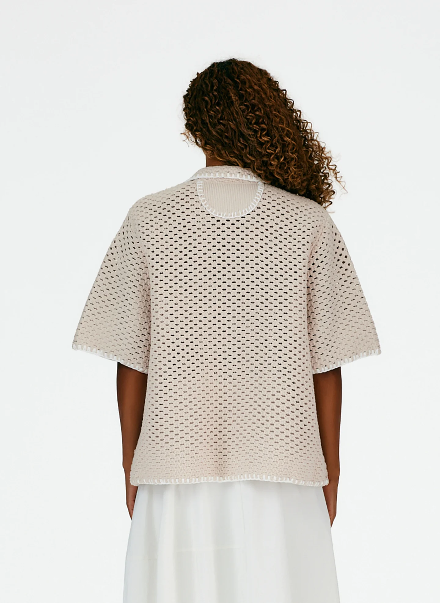 Tech Crochet Camp Shirt - Image 3