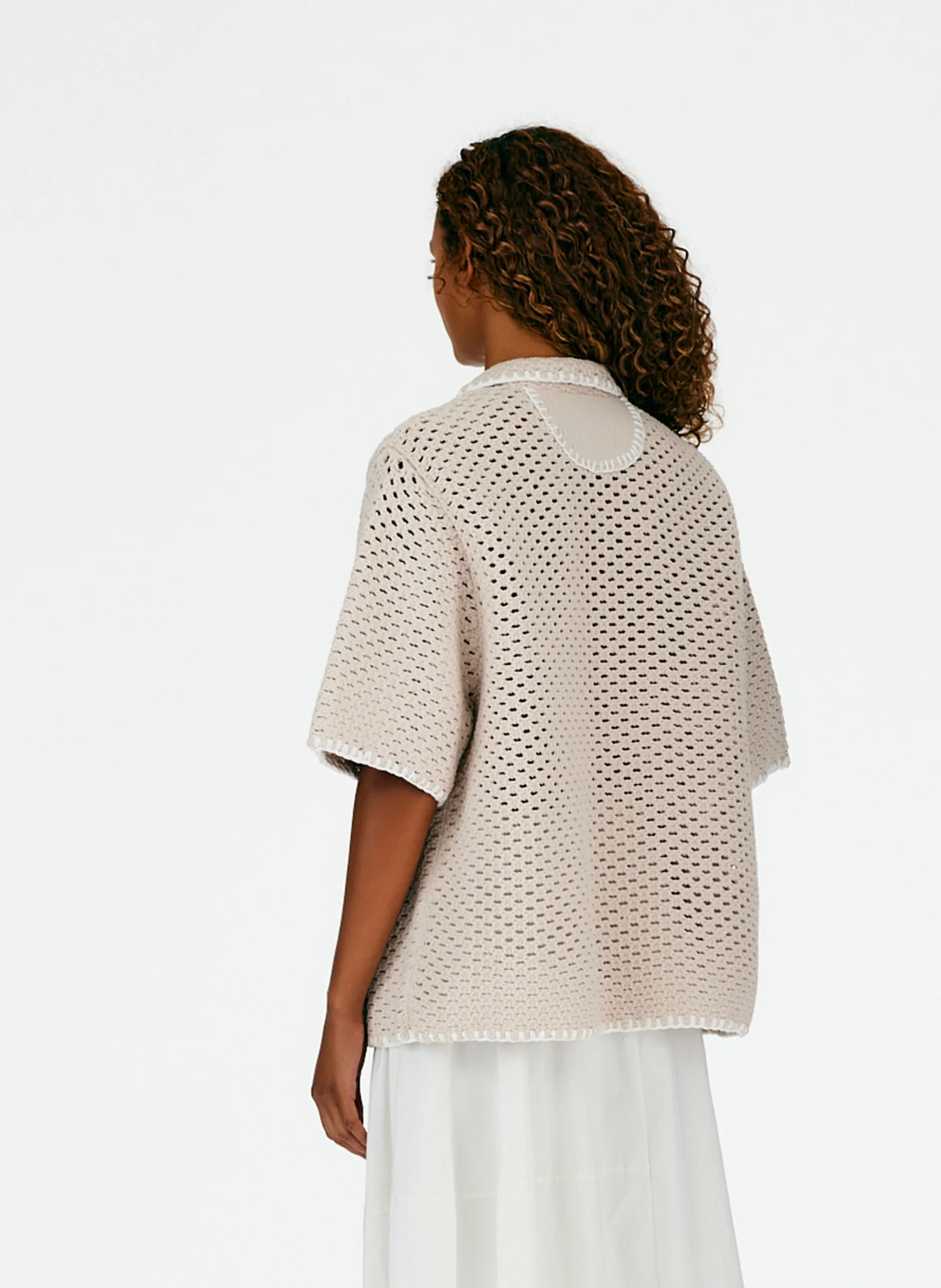Tech Crochet Camp Shirt - Image 6