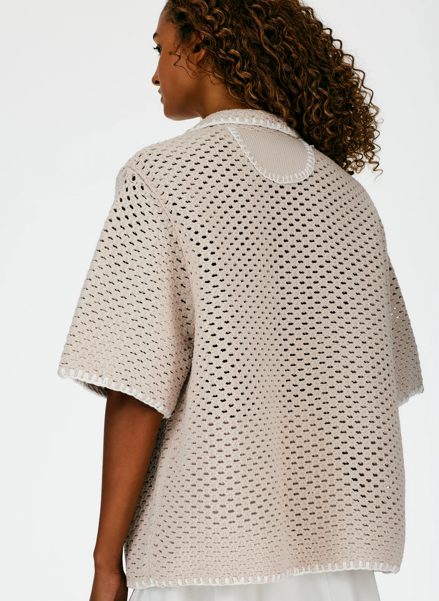 Tech Crochet Camp Shirt - Image 7