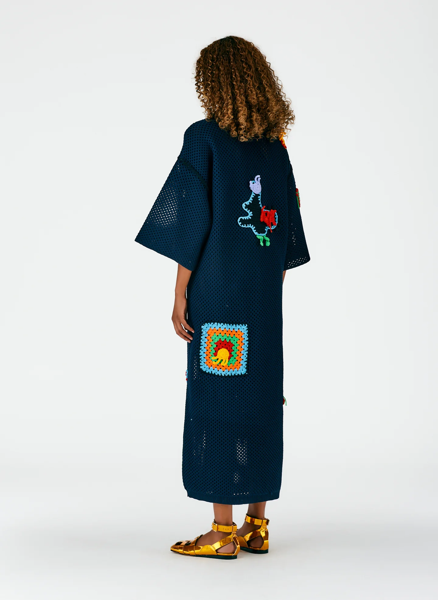 Tech Crochet Polo Shirtdress - Image 4