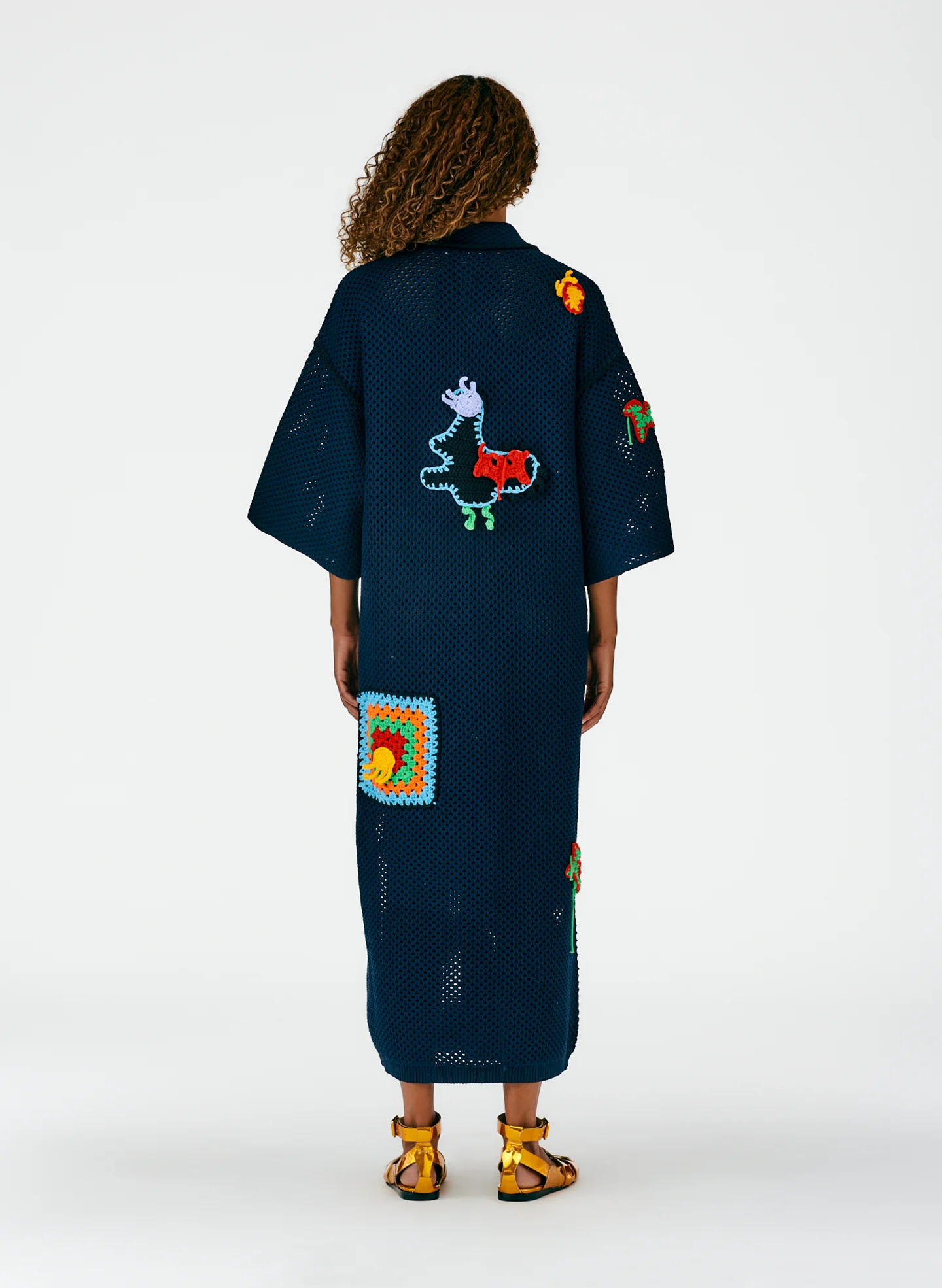 Tech Crochet Polo Shirtdress - Image 5