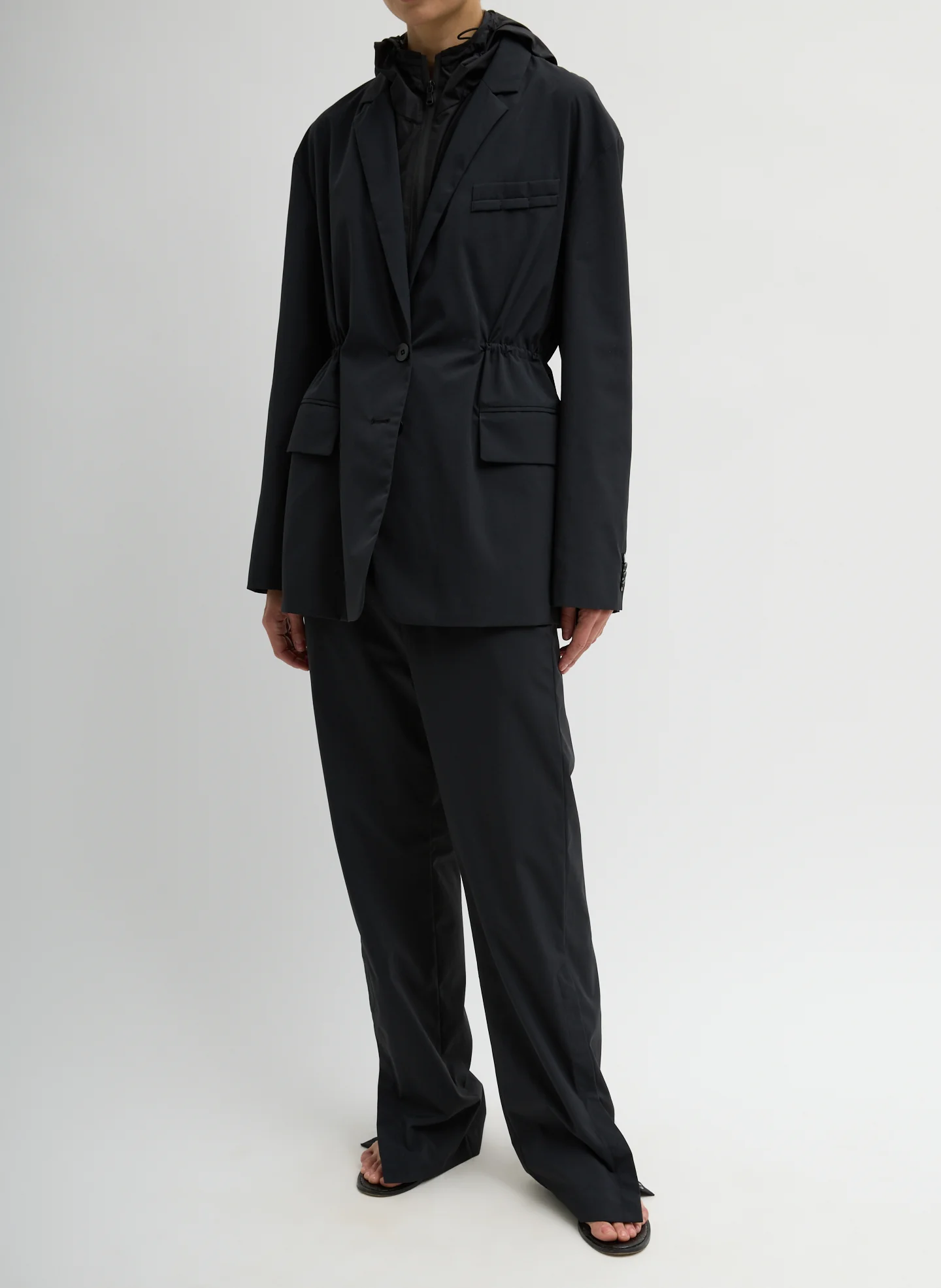 Tech Suiting Anorak Blazer With Zip Off Vest - Image 6