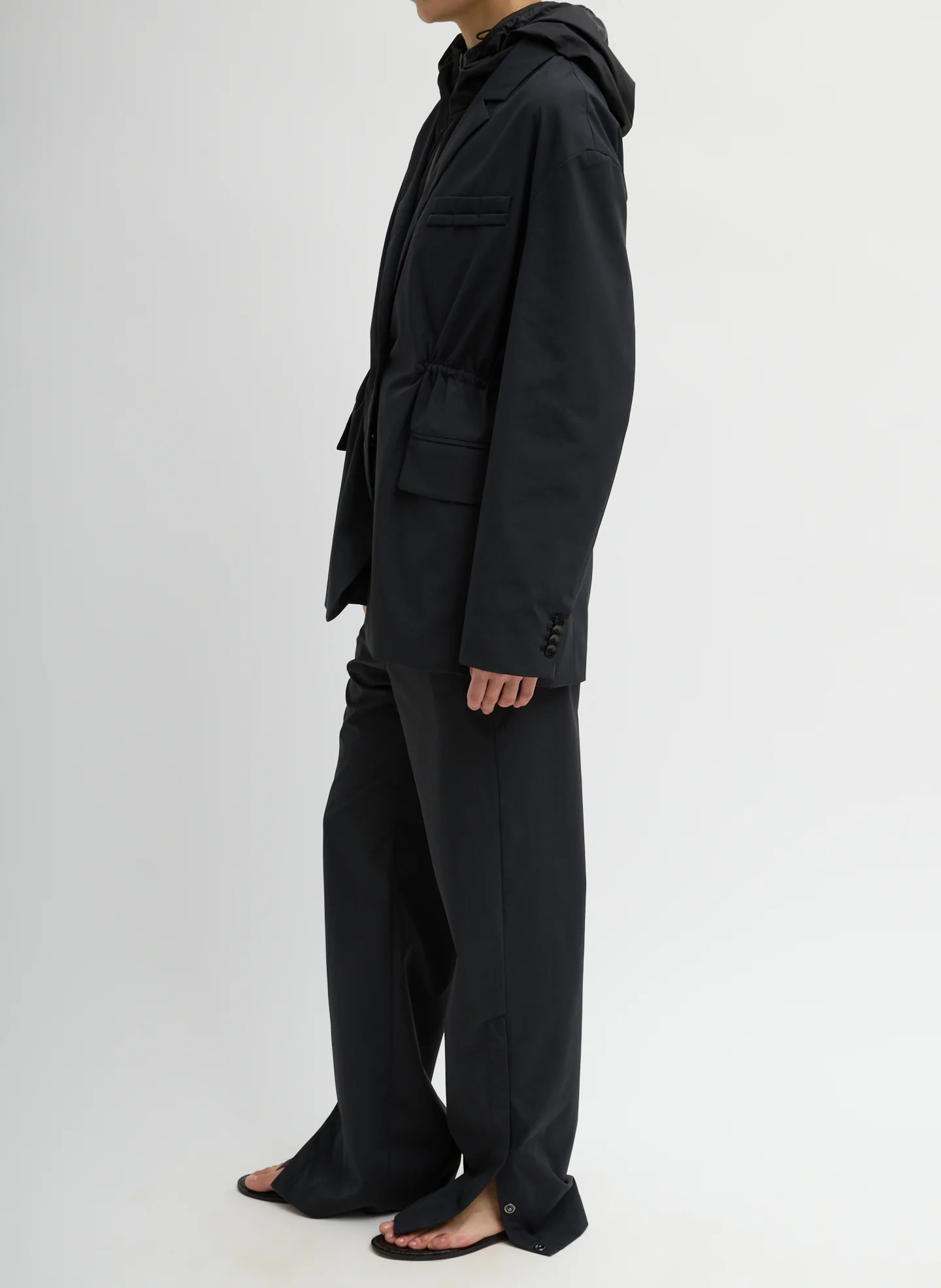 Tech Suiting Anorak Blazer With Zip Off Vest - Image 7