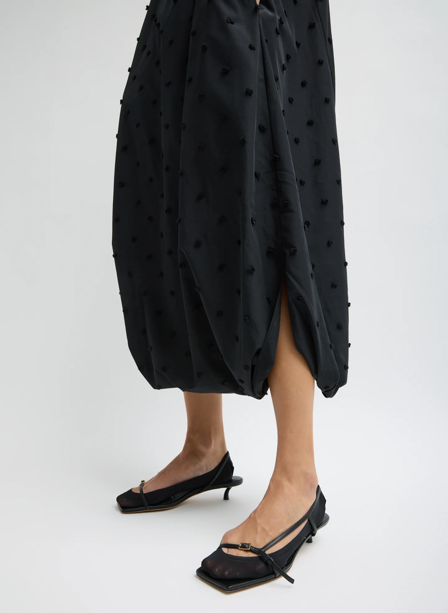 Tech Swiss Dot Square Neck Cami Dress - Image 8