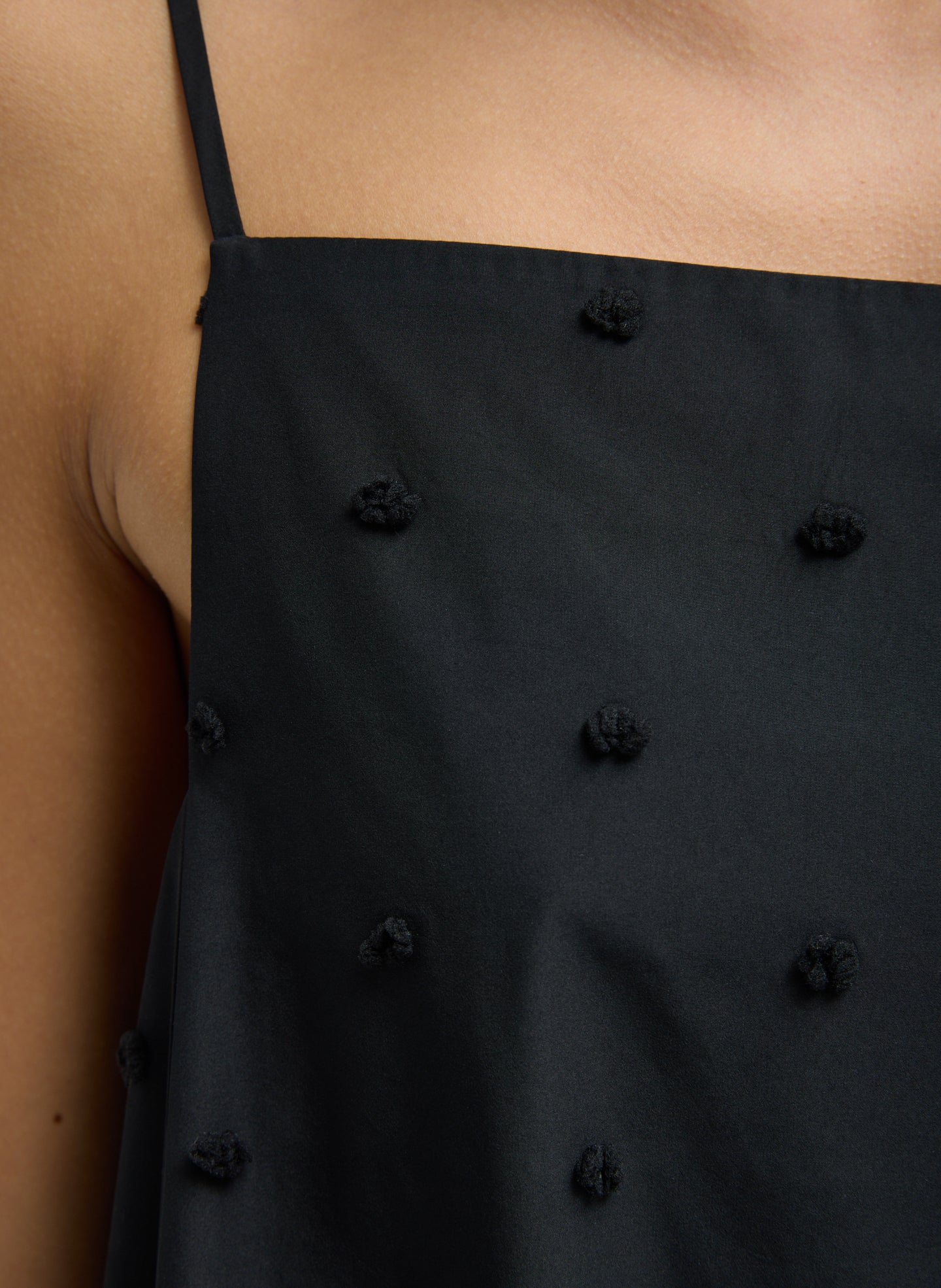 Tech Swiss Dot Square Neck Cami Dress - Image 9