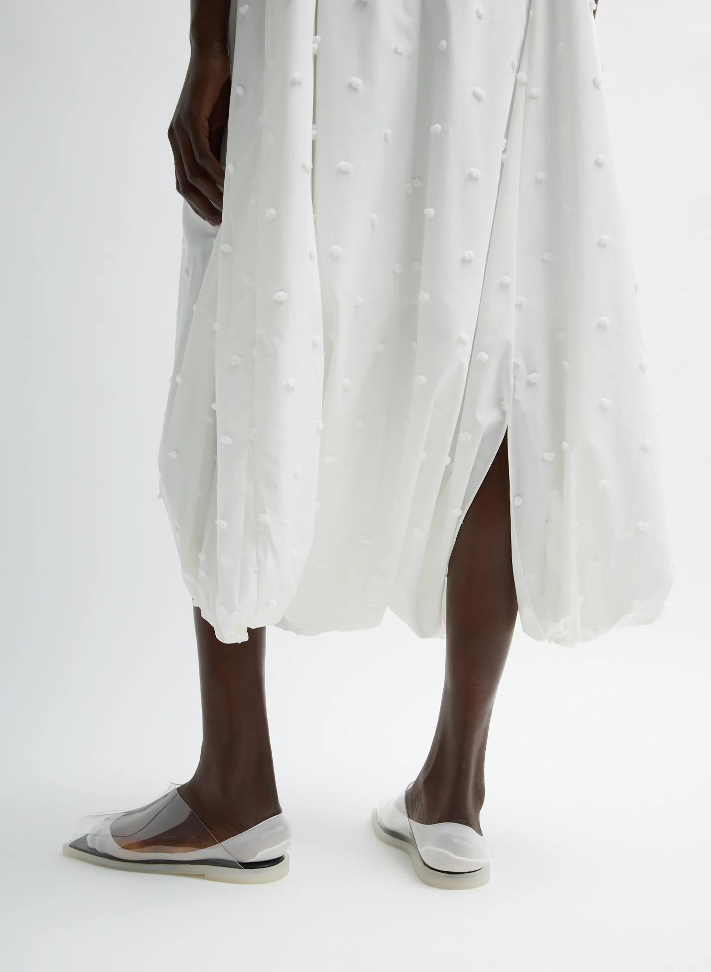 Tech Swiss Dot Square Neck Cami Dress - Image 8