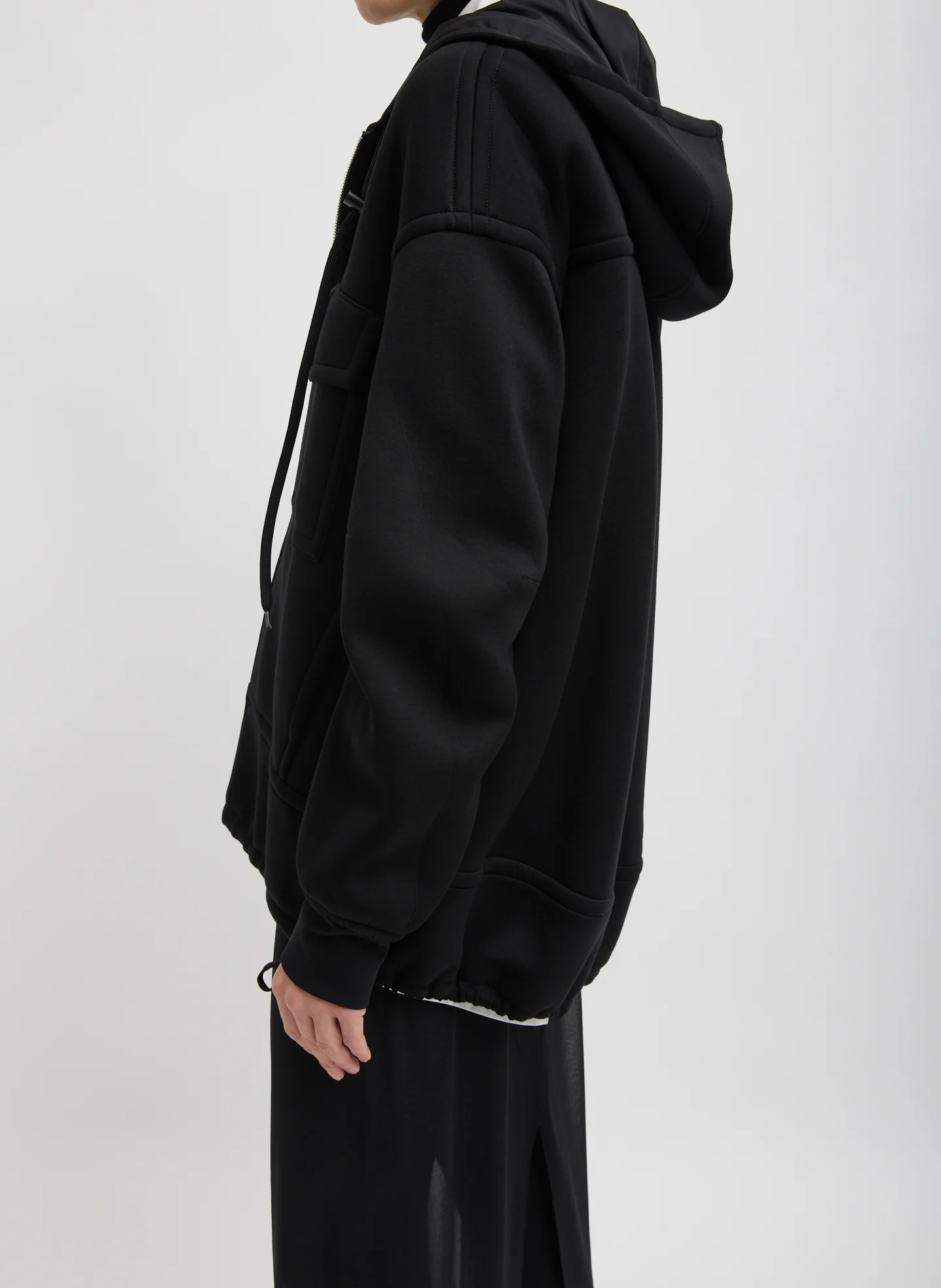Techy Viscose Zip Up Hoodie - Image 6