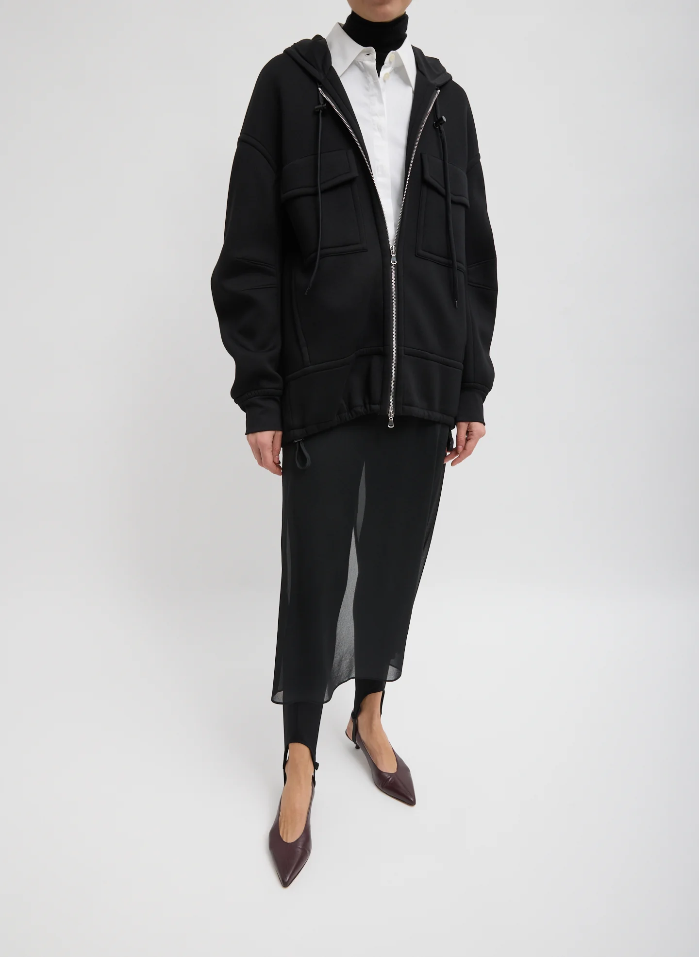 Techy Viscose Zip Up Hoodie - Image 7