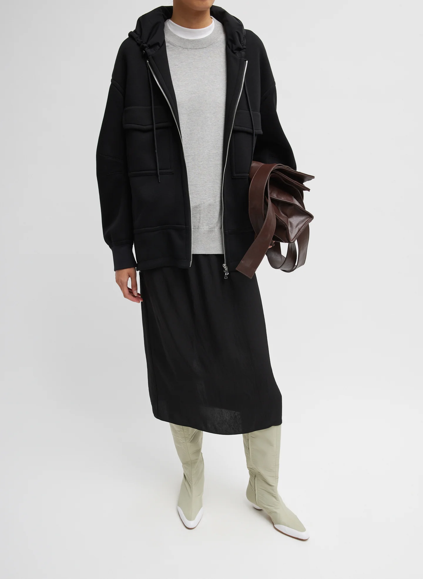 Techy Viscose Zip Up Hoodie - Image 9