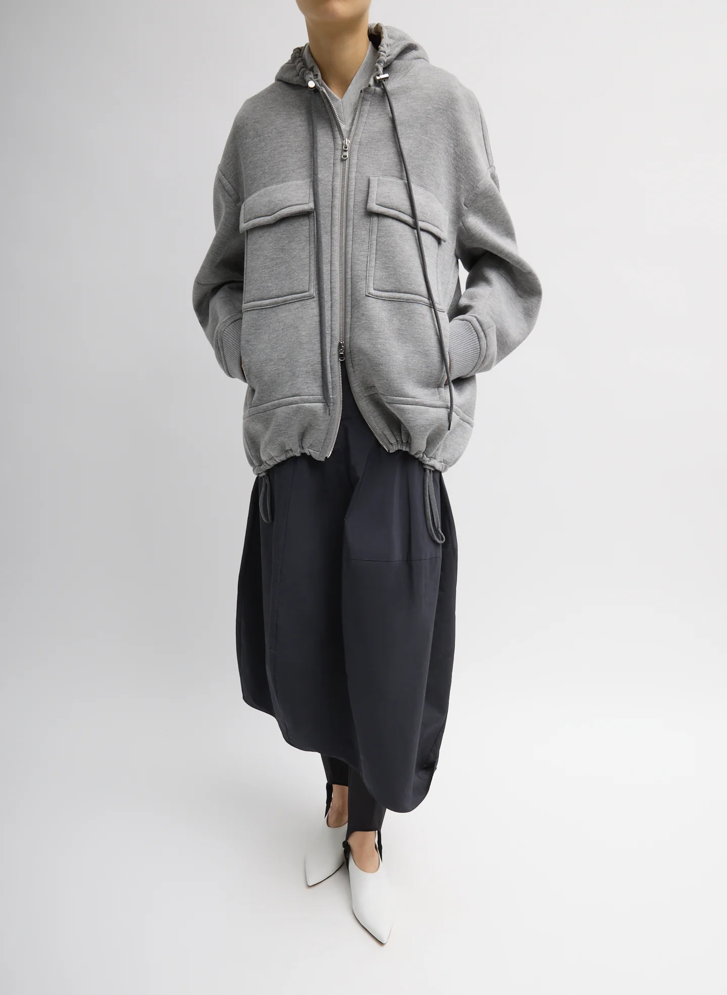 Techy Viscose Zip Up Hoodie - Image 4