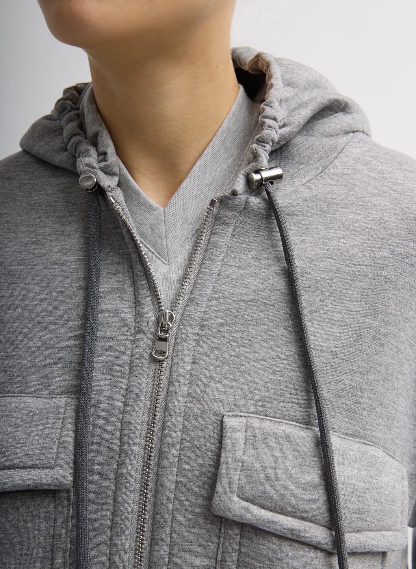 Techy Viscose Zip Up Hoodie - Image 7