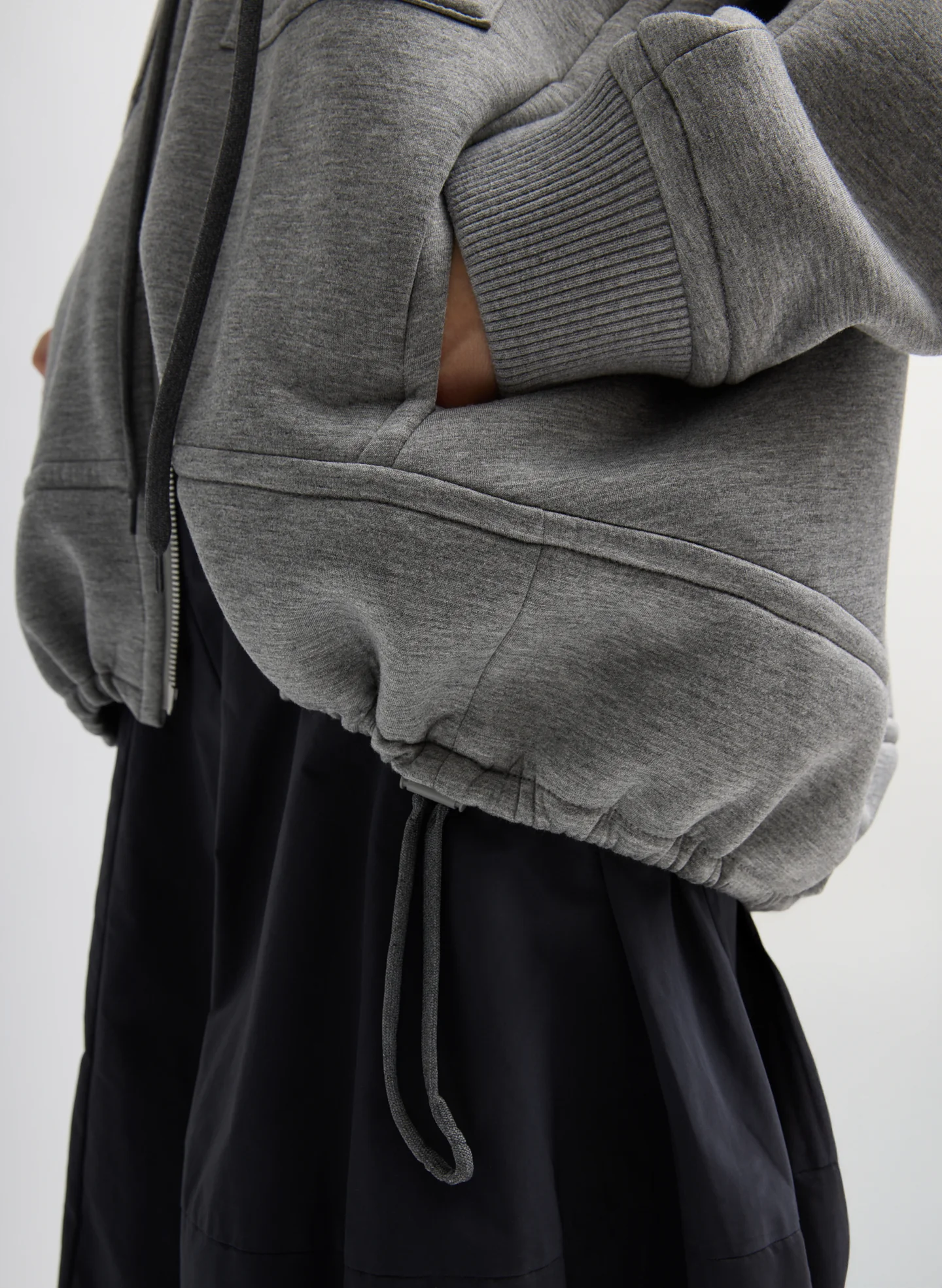 Techy Viscose Zip Up Hoodie - Image 8