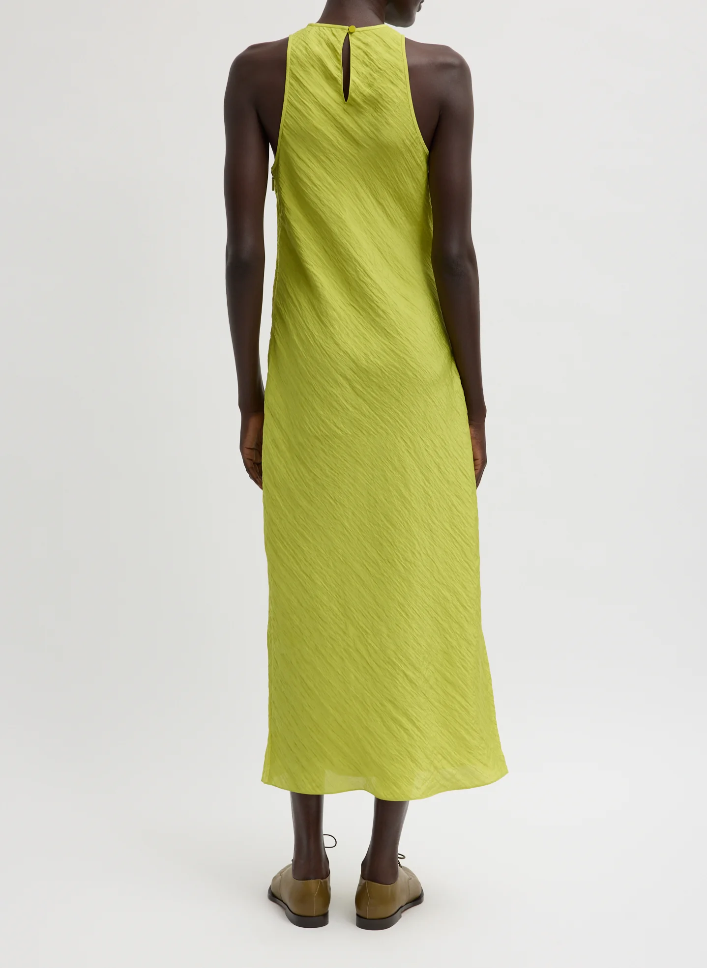 The Crinkle Slip Midi Bias Dress - Image 4