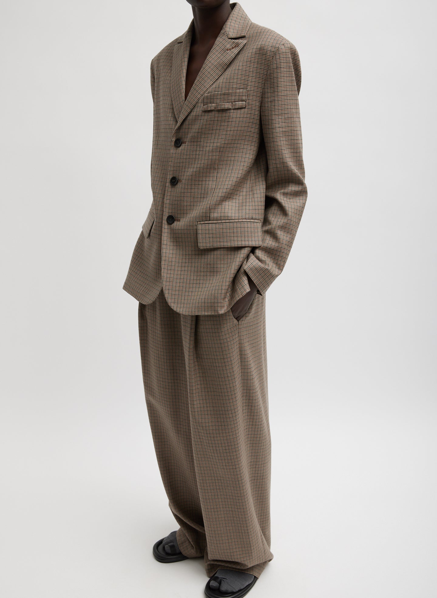Thomas Menswear Check Dennis Cutout Blazer - Image 3