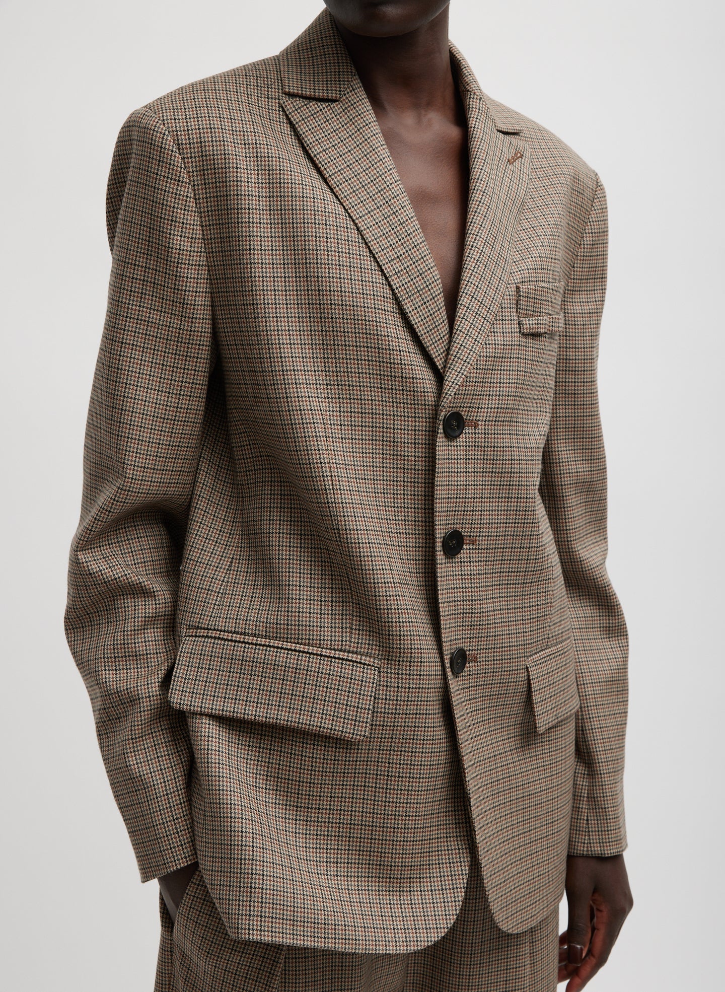 Thomas Menswear Check Dennis Cutout Blazer - Image 6