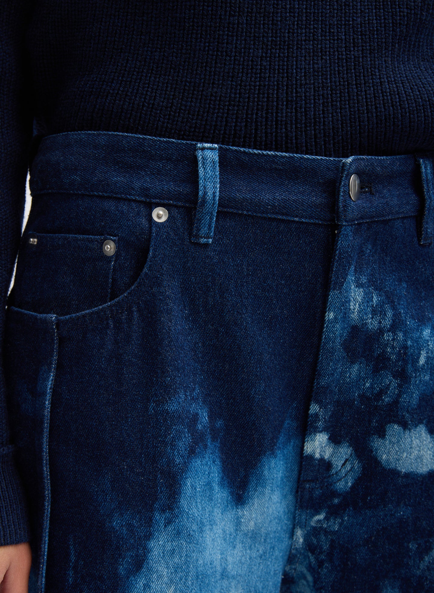 Tie Dye Denim Tuck Jean - Image 4