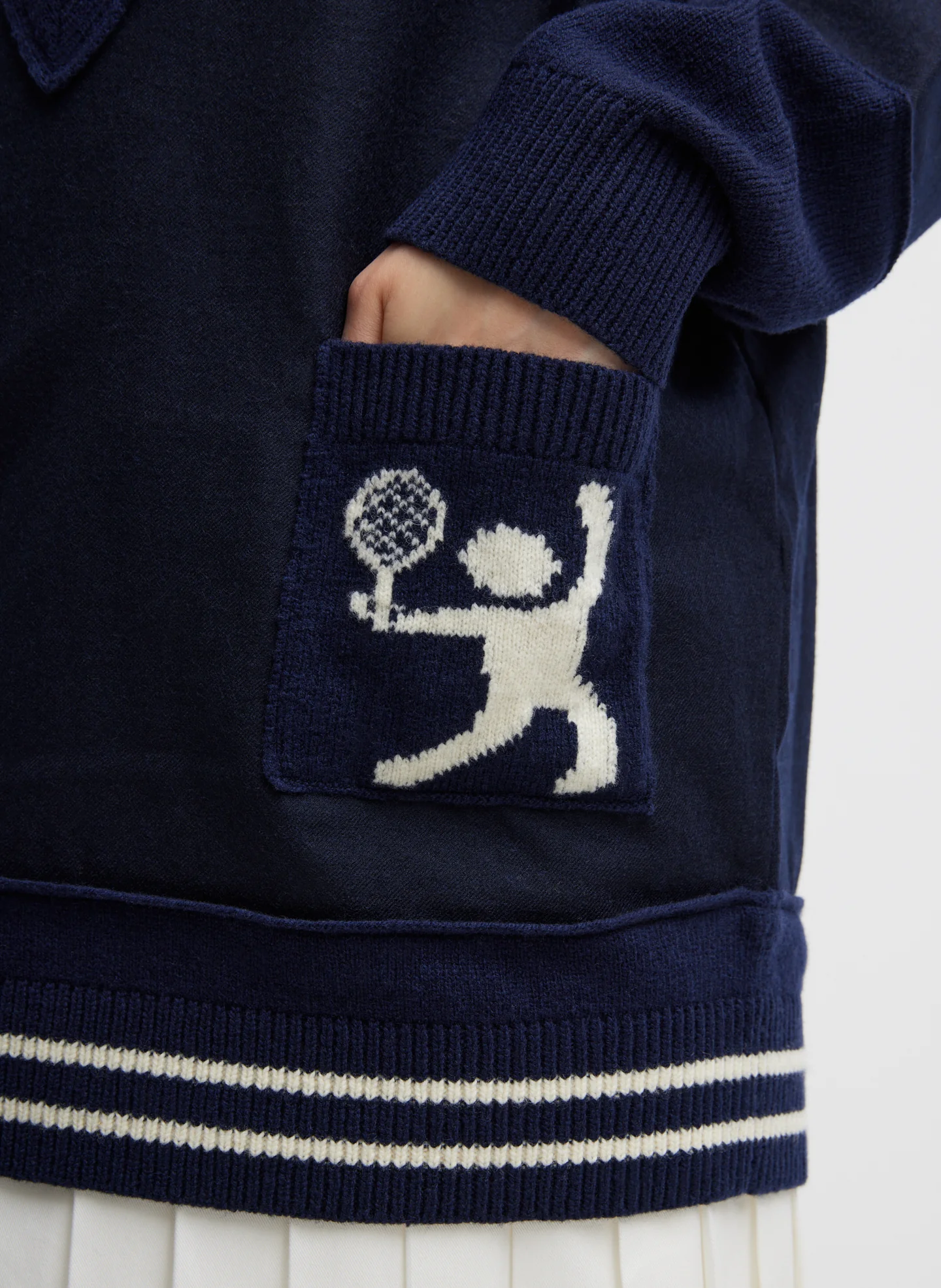 Tilden Deep V-Neck Tennis Sweater - Image 5