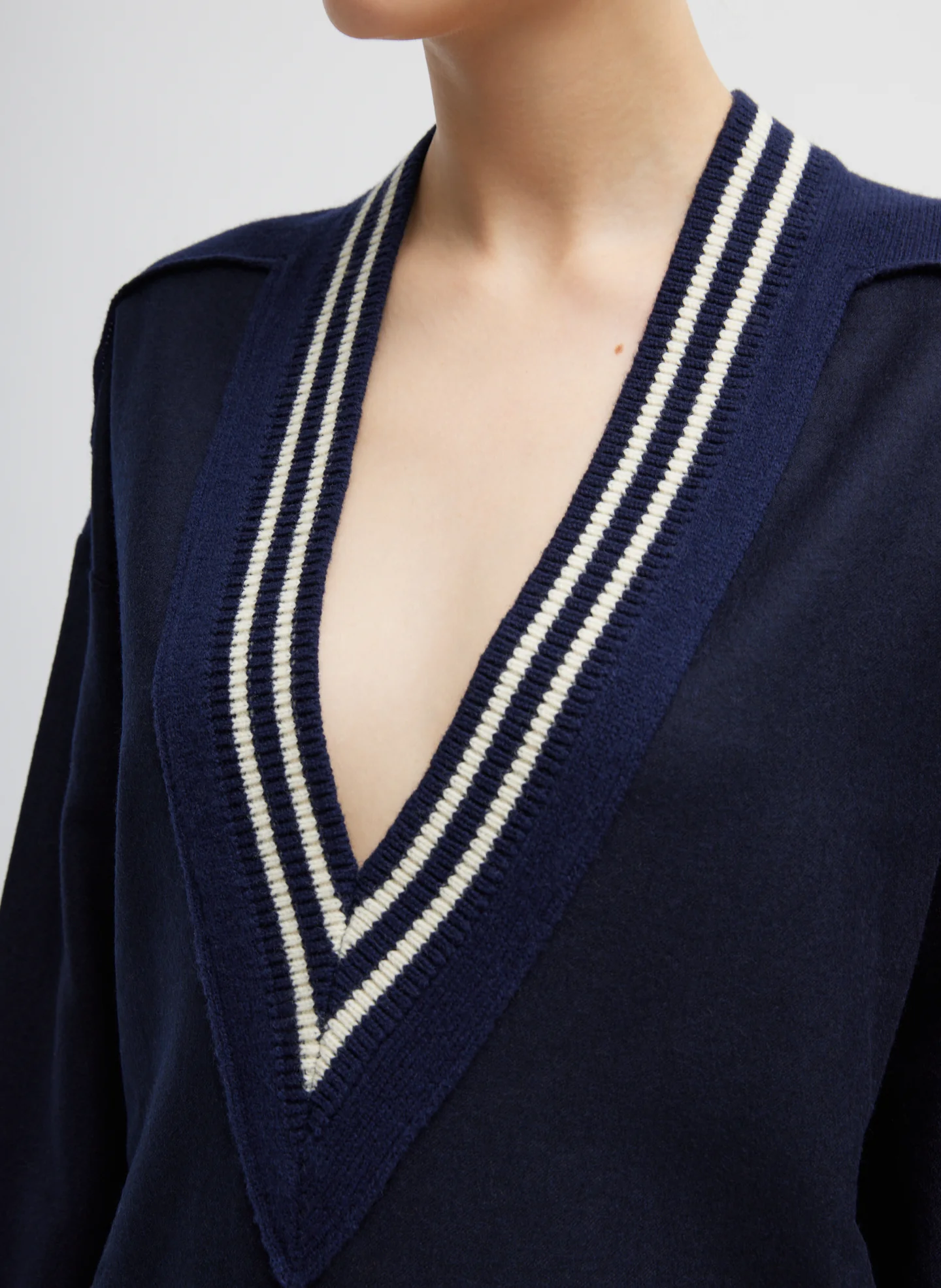 Tilden Deep V-Neck Tennis Sweater - Image 6