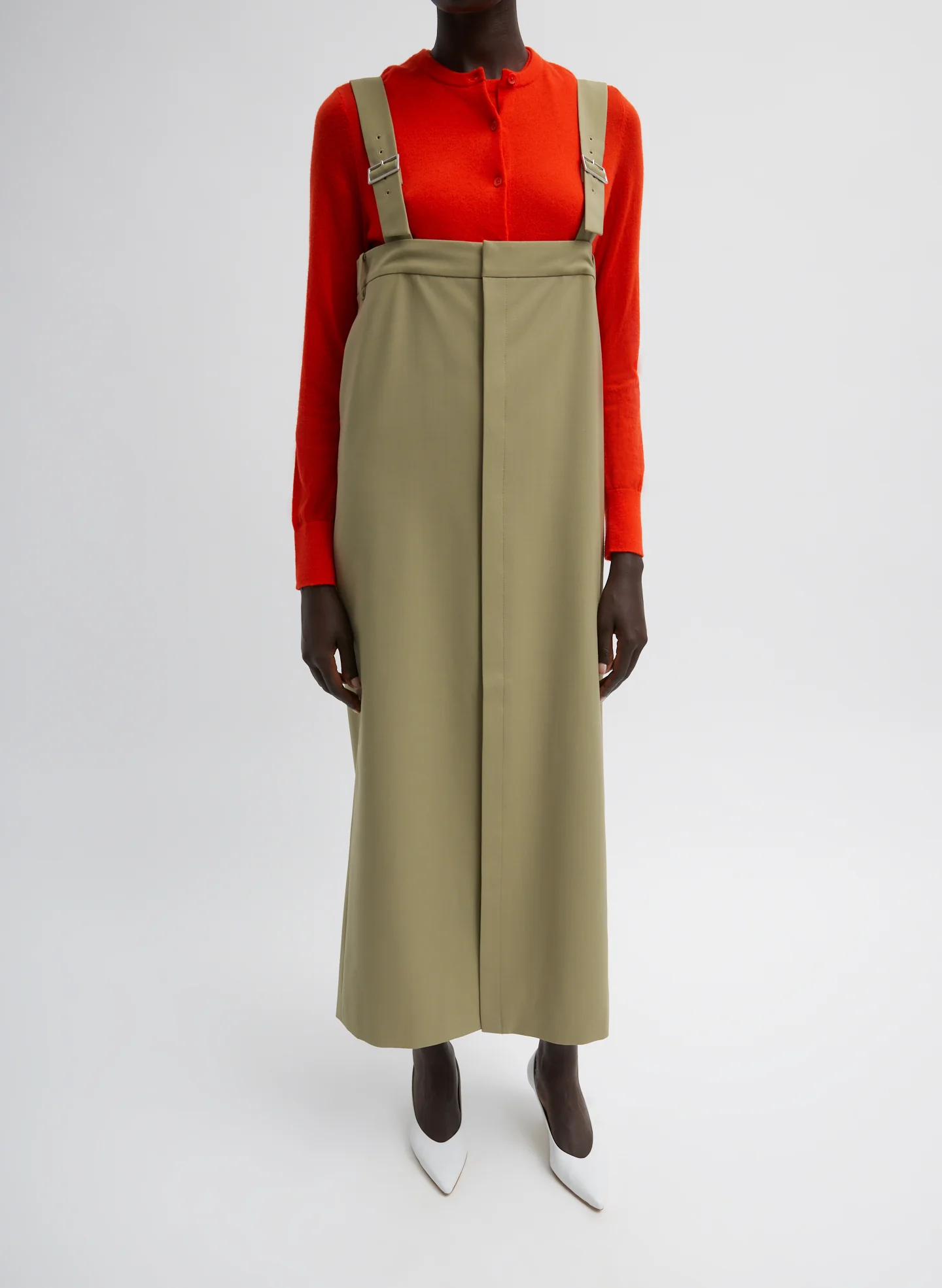 Tropical Wool Convertible Overall Skirt - Image 13
